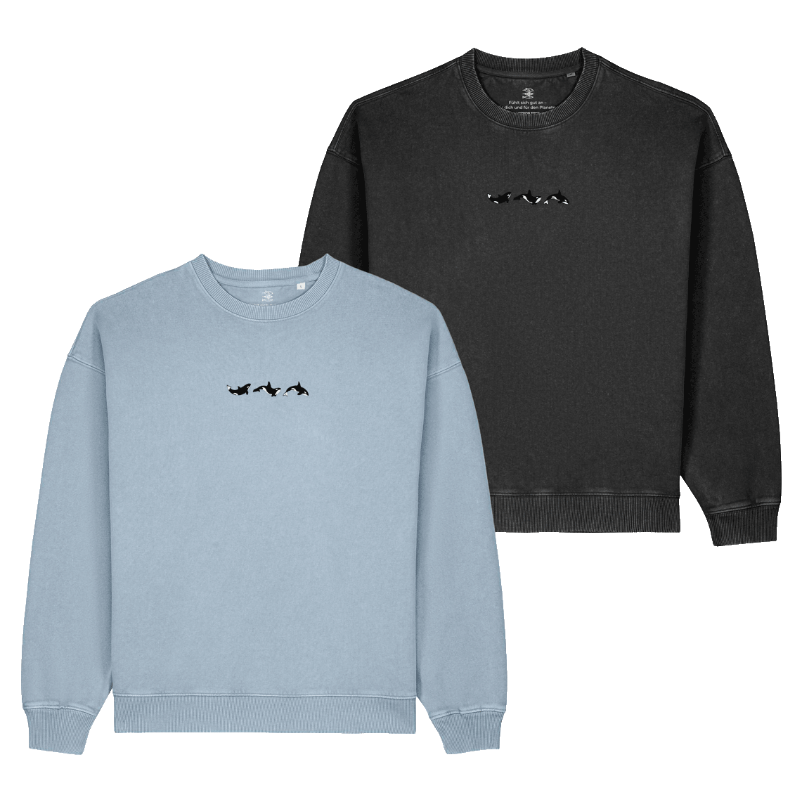 Oversize Vintage Sweatshirt "Orca"