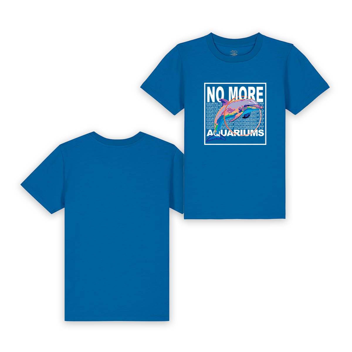 Kinder T-Shirt "NO MORE AQUARIUMS" Delphin