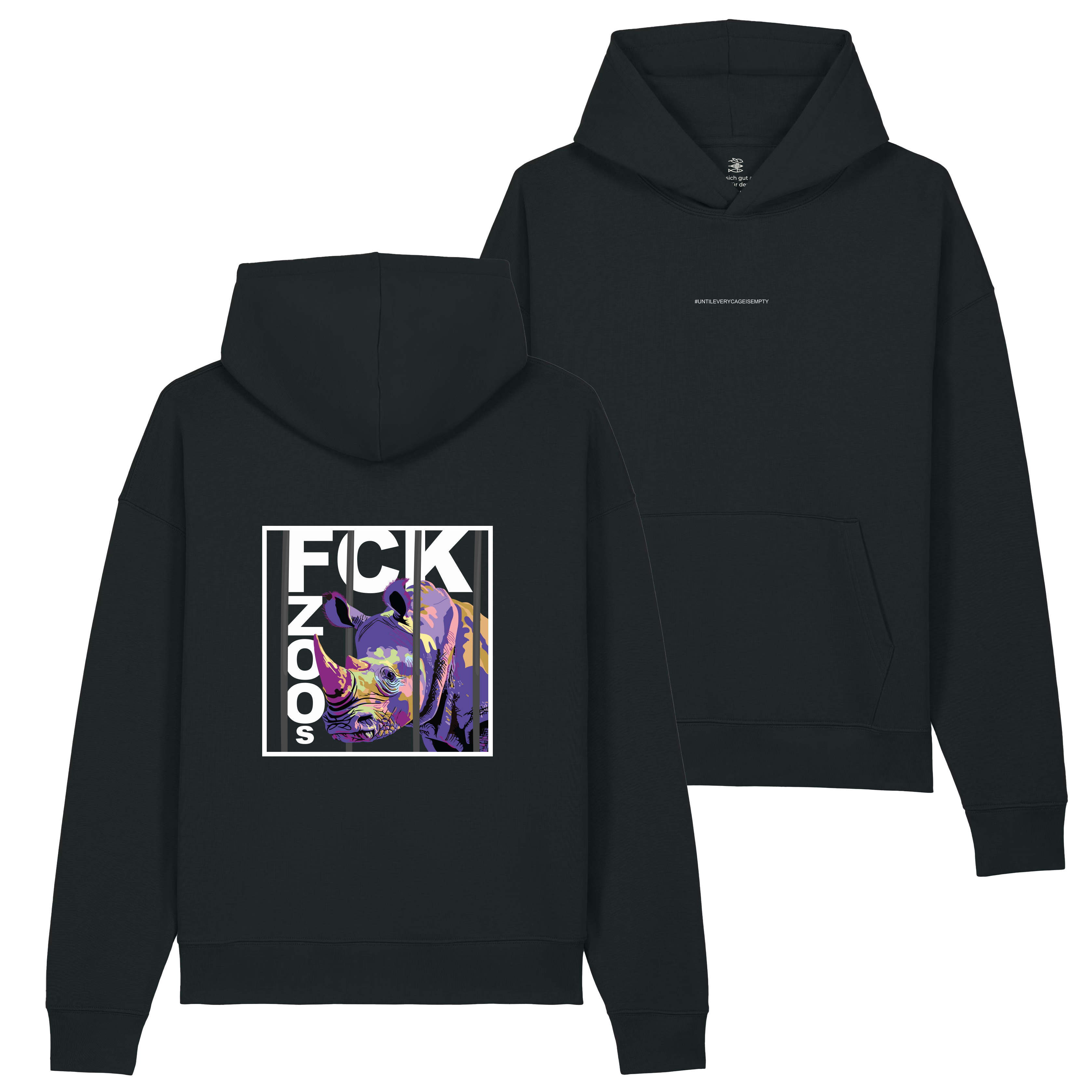 Hoodie "FCK ZOOs" Nashorn