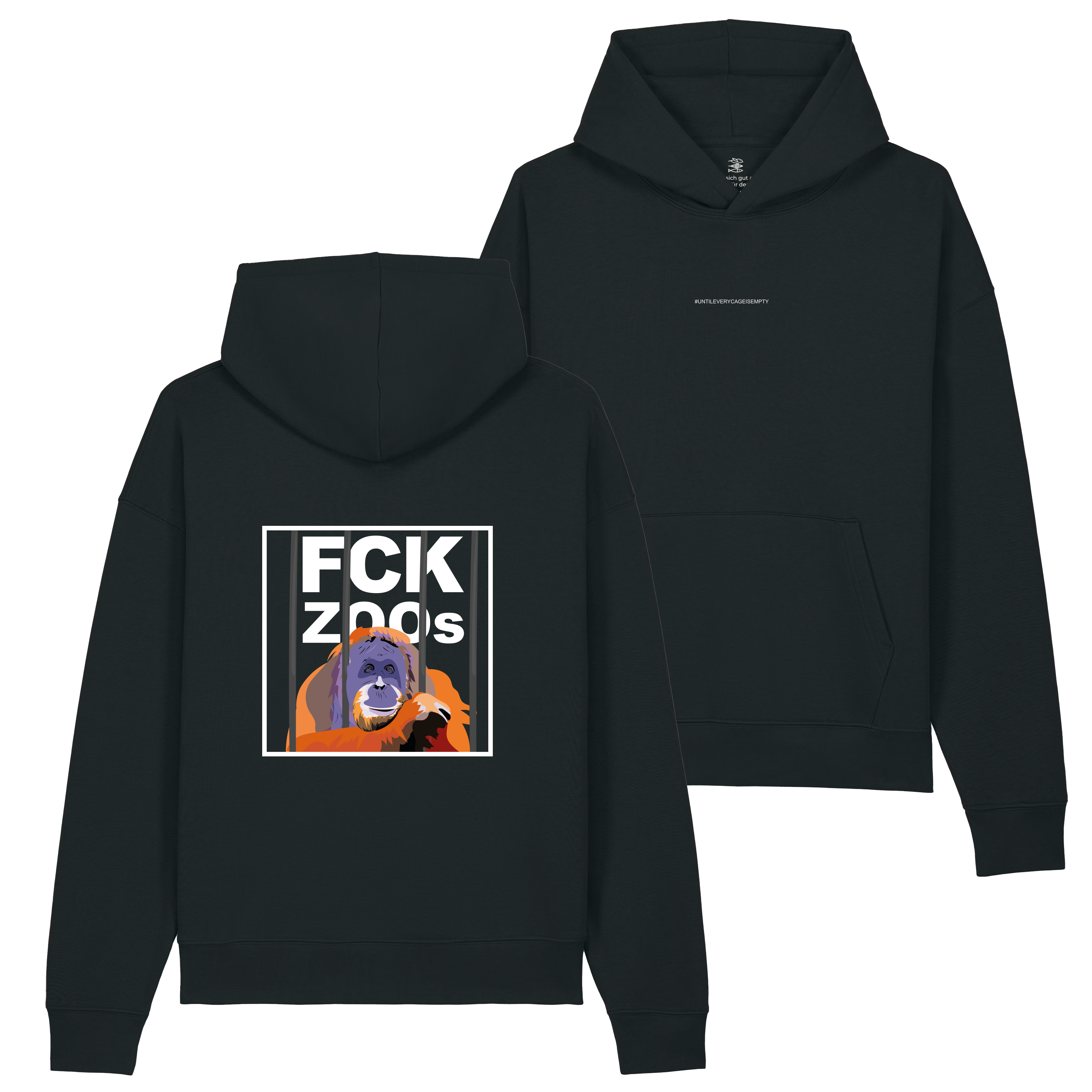 Hoodie "FCK ZOOs" Orang-Utan