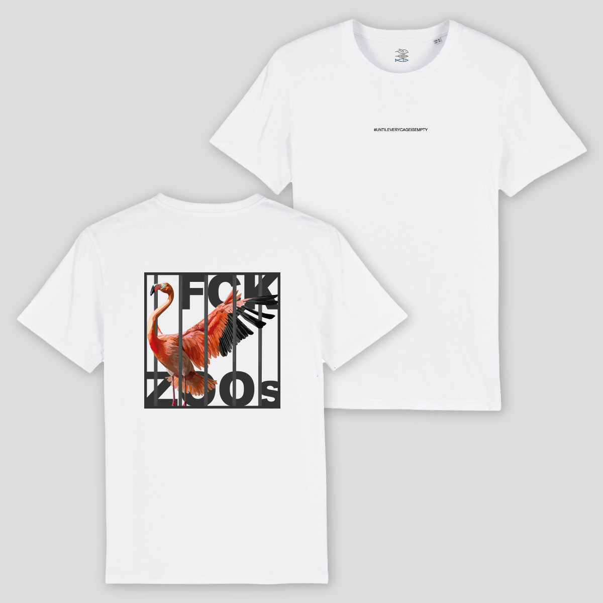 T-Shirt "FCK ZOOs" Flamingo