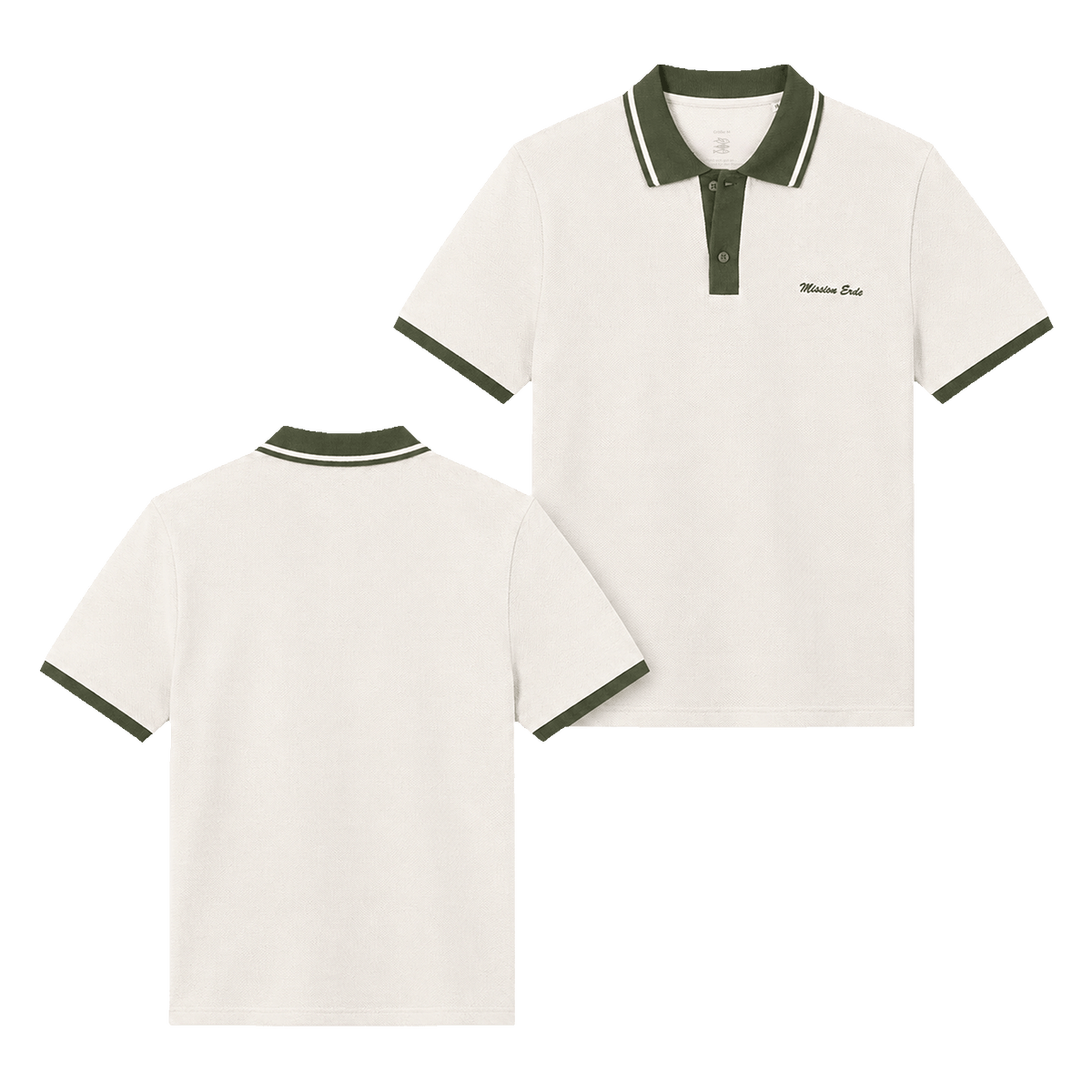 Unisex Poloshirt "Mission Erde" beige