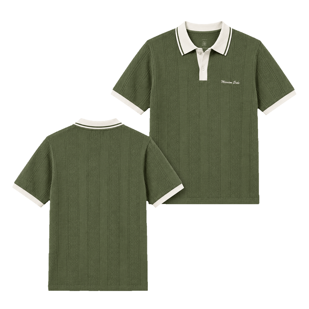 Unisex Poloshirt "Mission Erde" green
