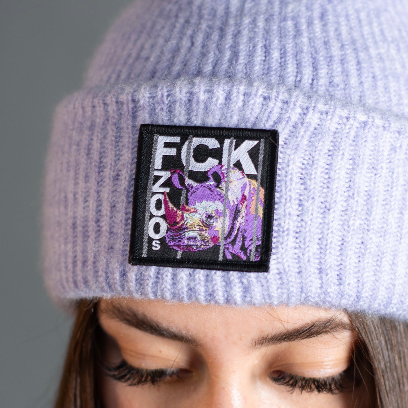 Beanie "FCK ZOOs" soft-rib