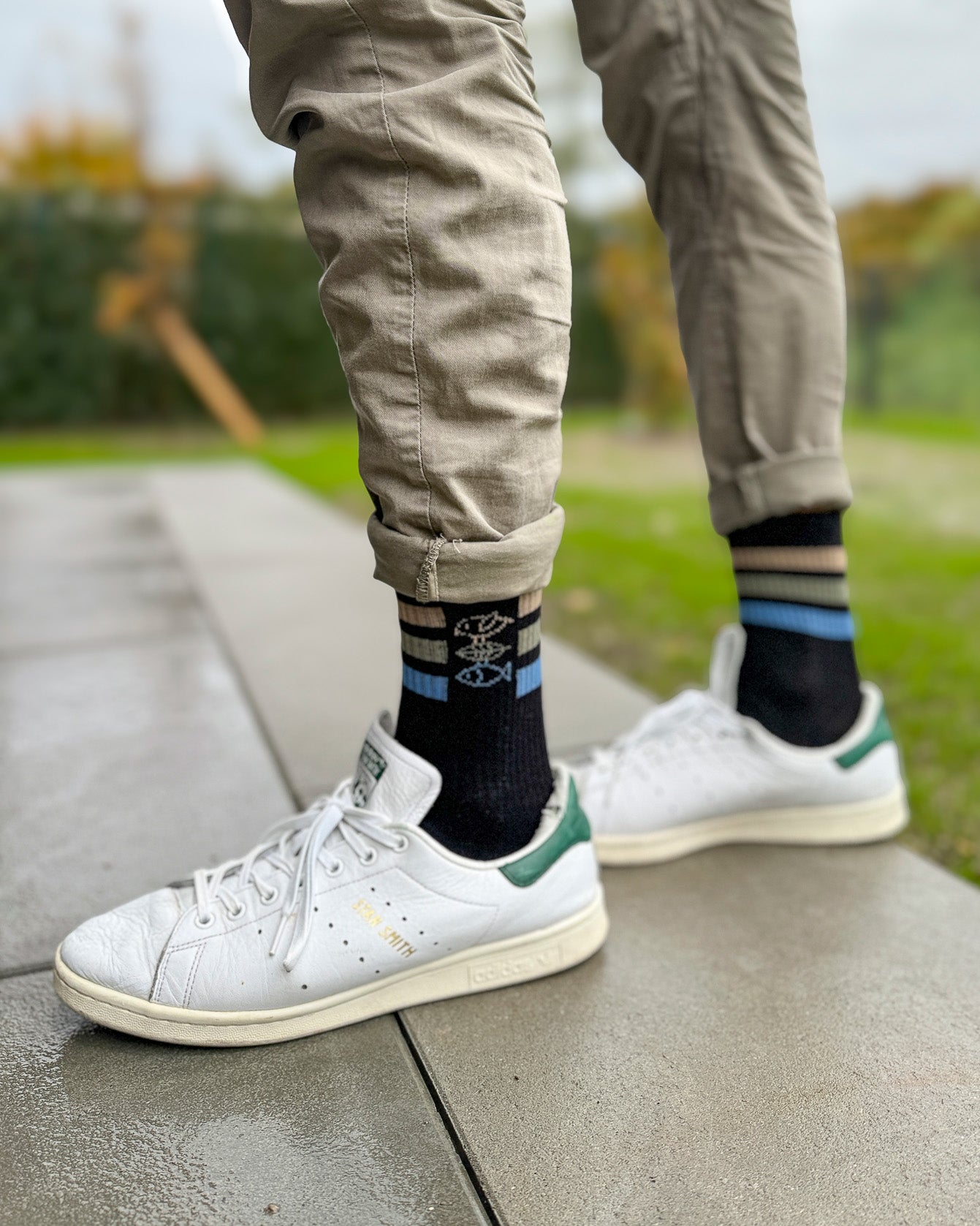 Sportsocke "Mission Erde" schwarz