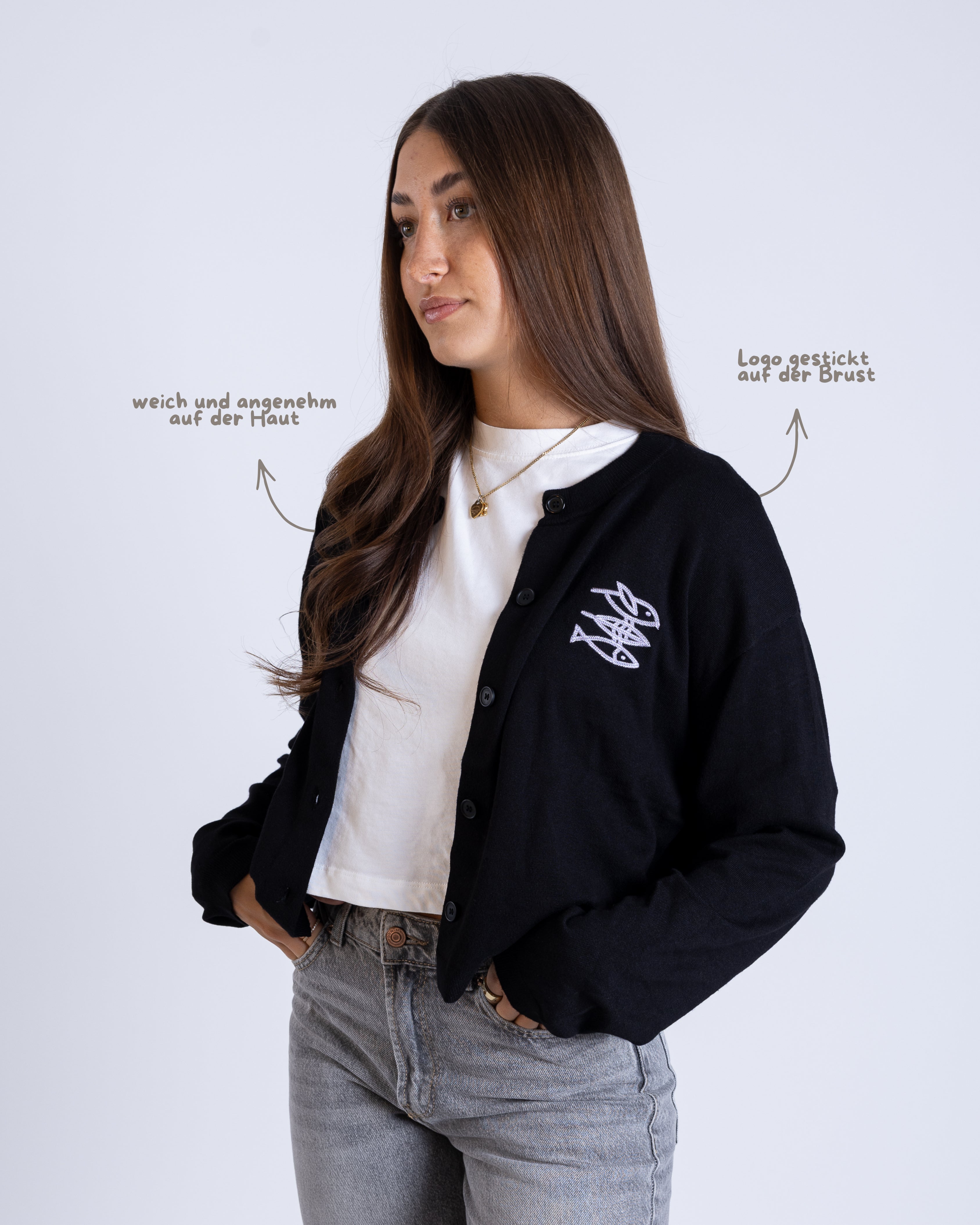 Leichter Woman Cardigan "ME Logo"