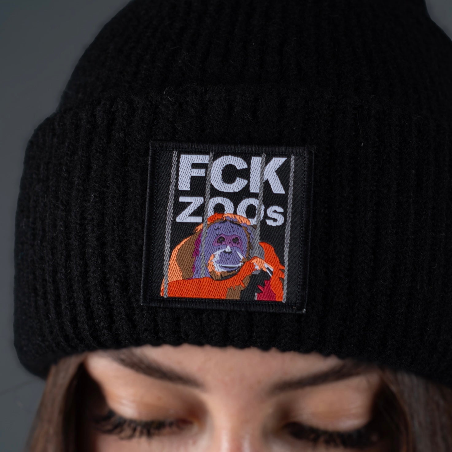 Beanie "FCK ZOOs" soft-rib
