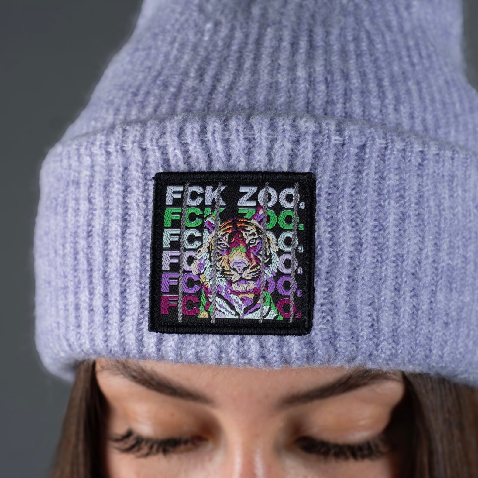 Beanie "FCK ZOOs" soft-rib