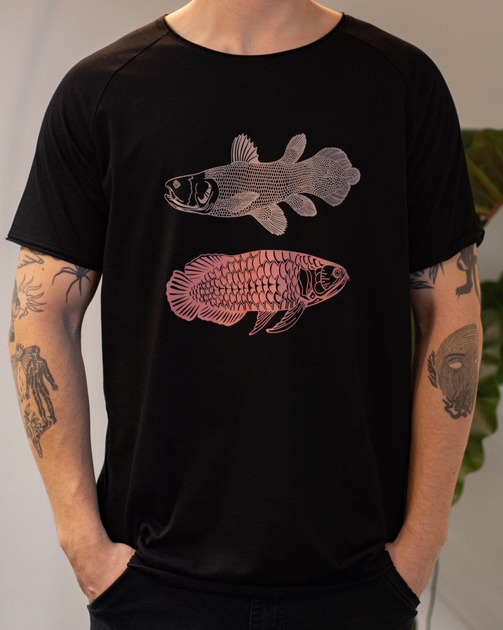 T-Shirt Men Fische "Quastenflosser & Arowana"