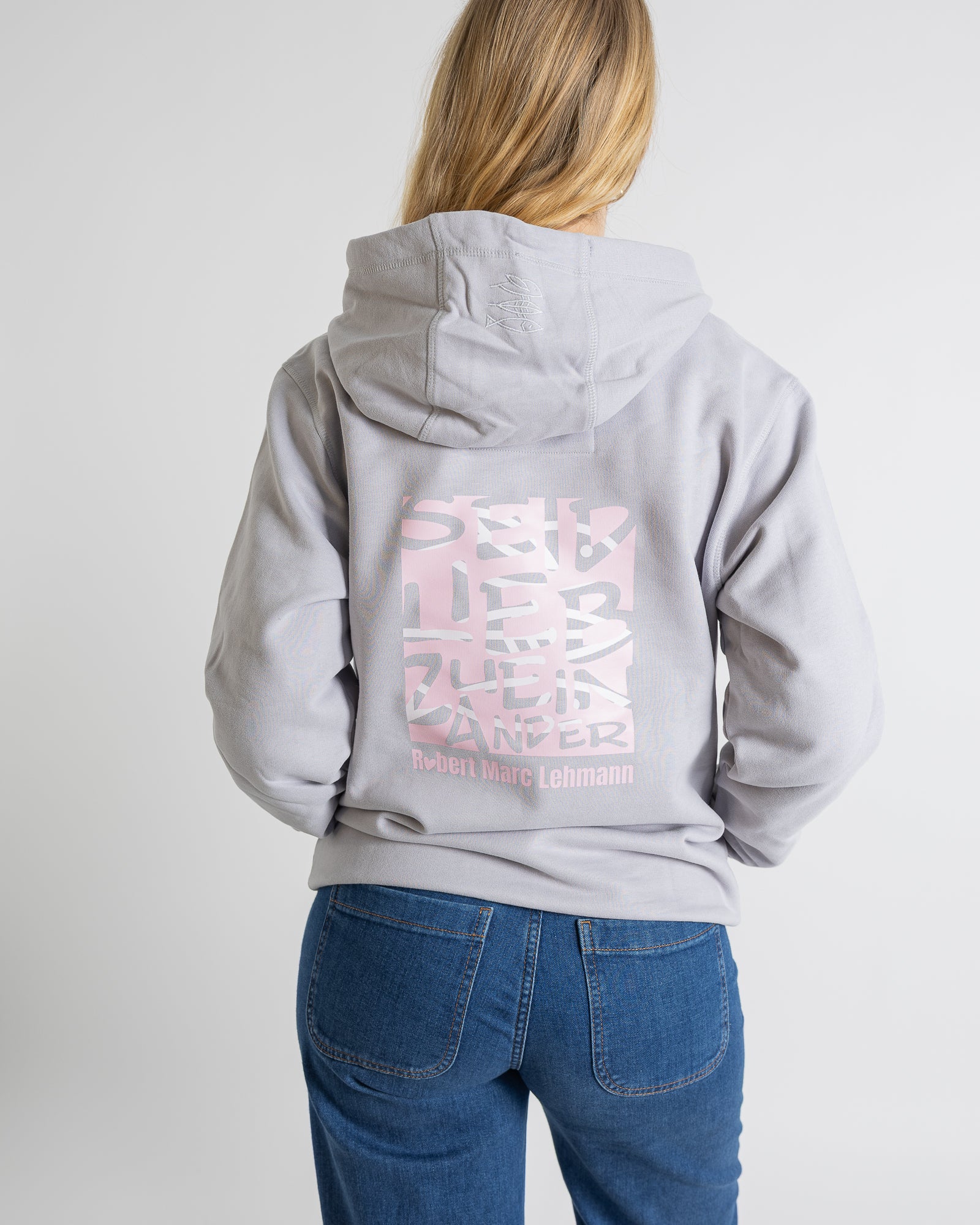 Hoodie Women "Seid lieb zueinander" grey
