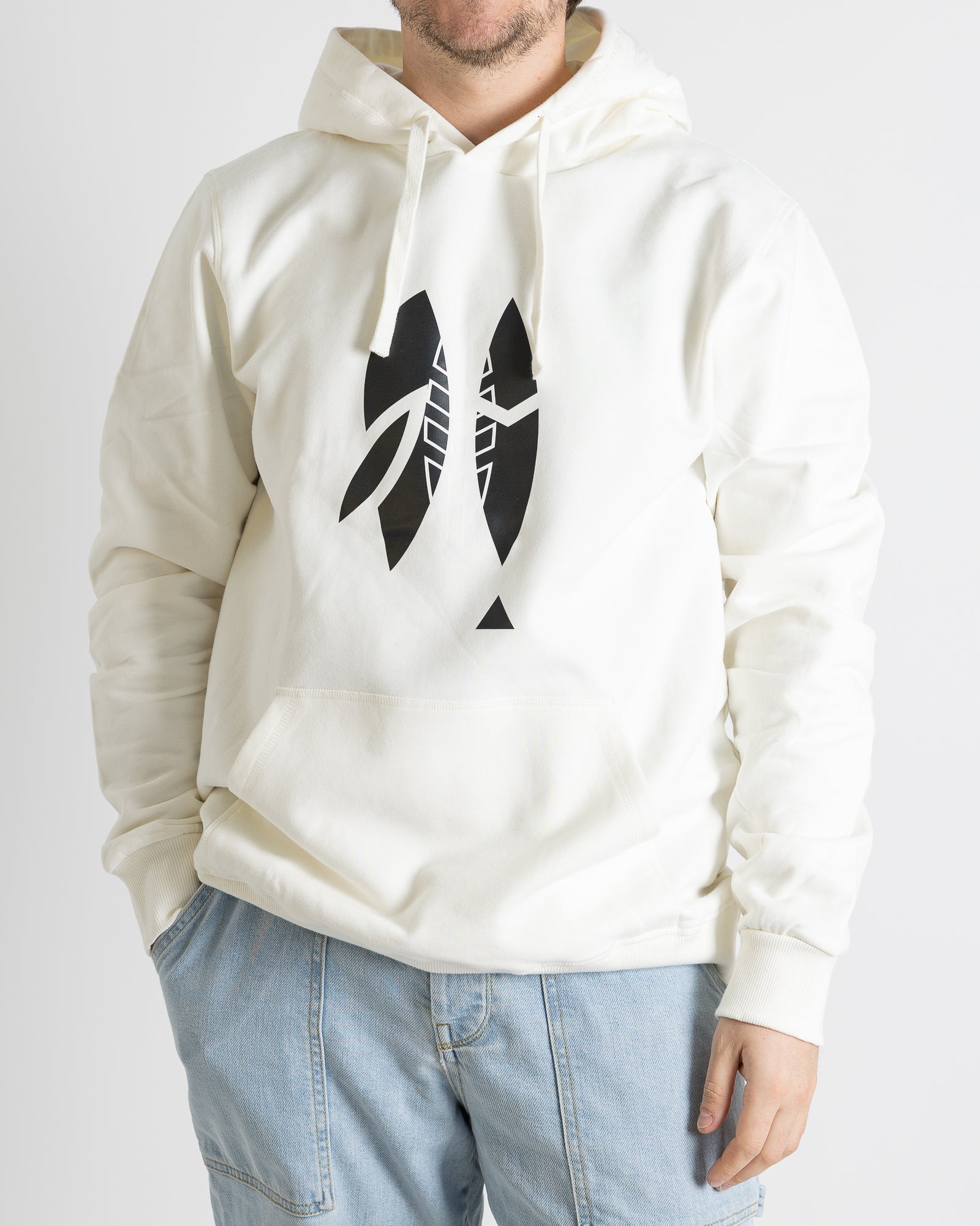 Hoodie Men "Tribal" off white