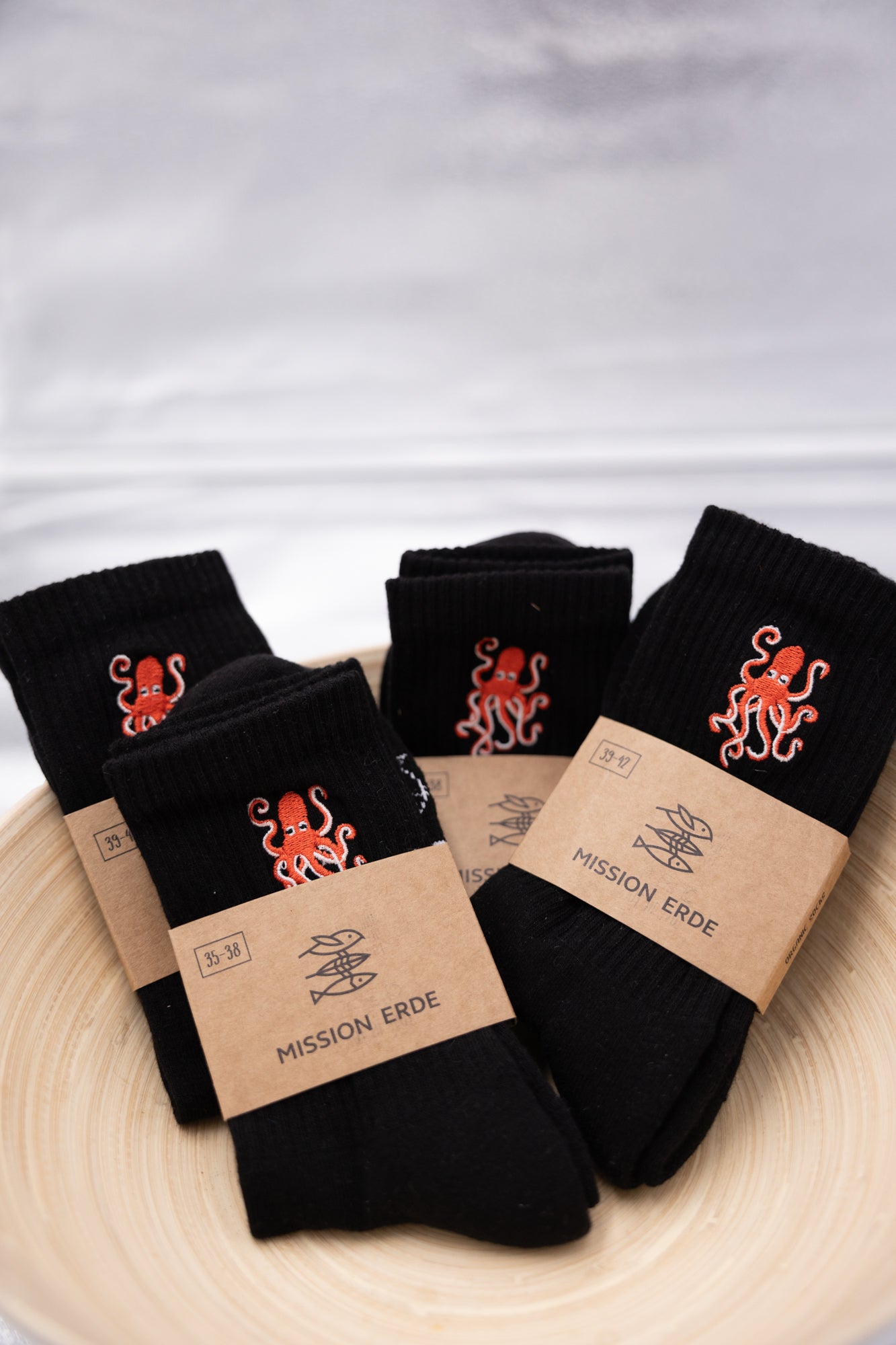 Sportsocke "Oktopus" schwarz
