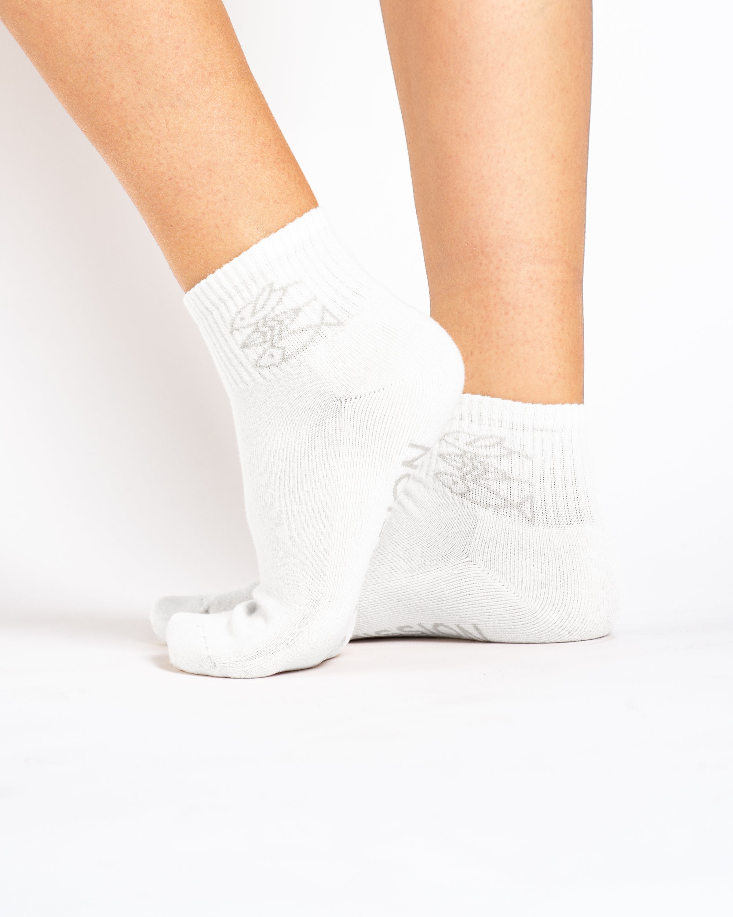 Sneakersocken Retro dusty pink / white / mint