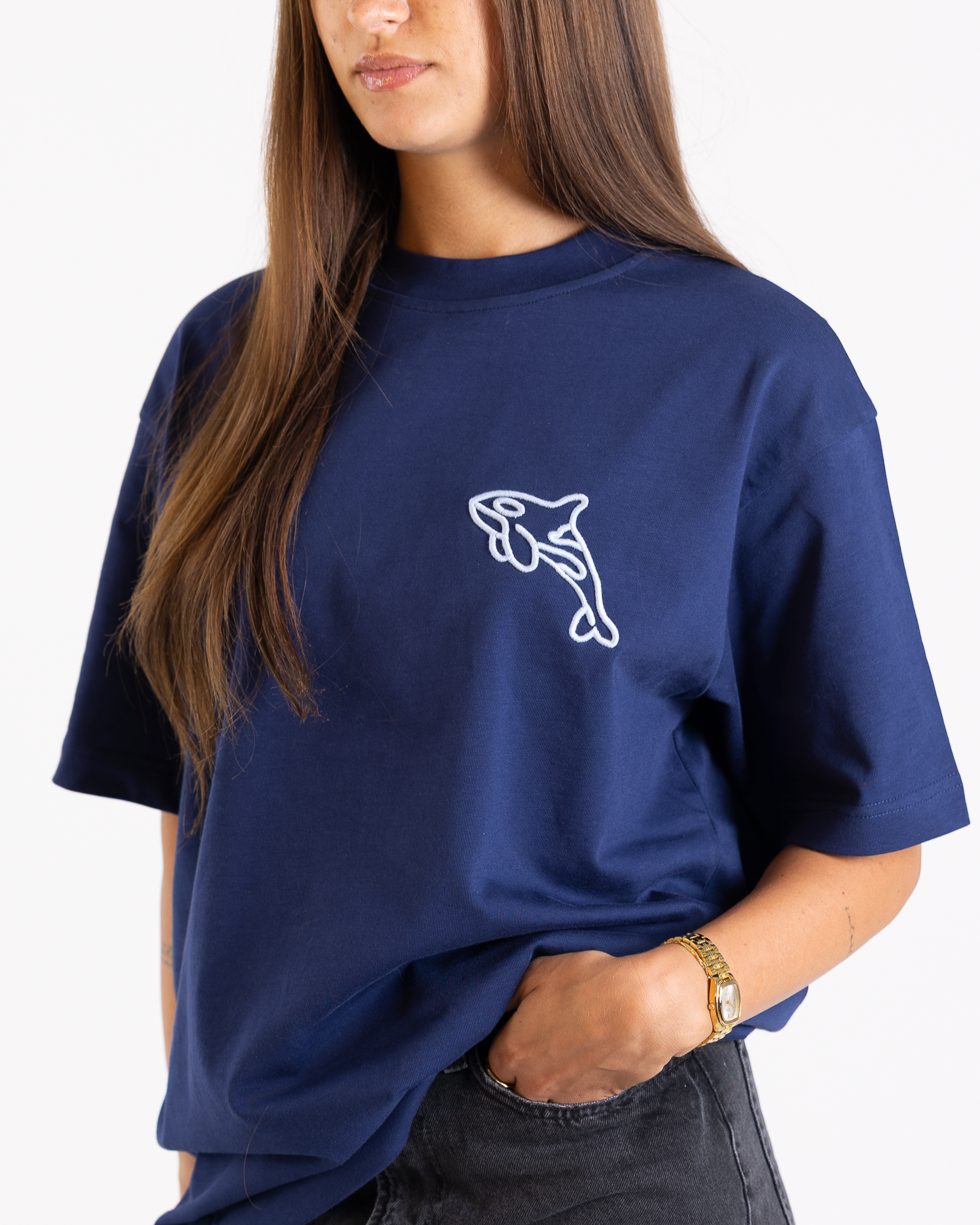 Unisex T-Shirt "3D Orca Stick"