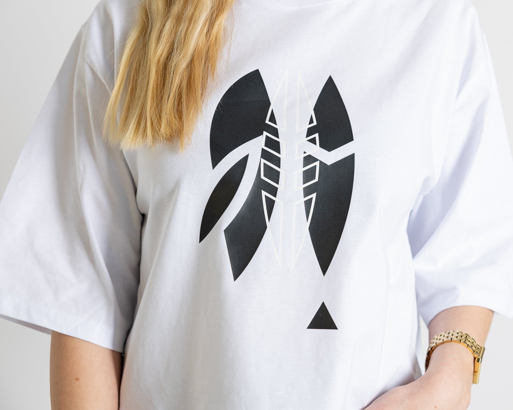 T-Shirt Women "Tribal" white