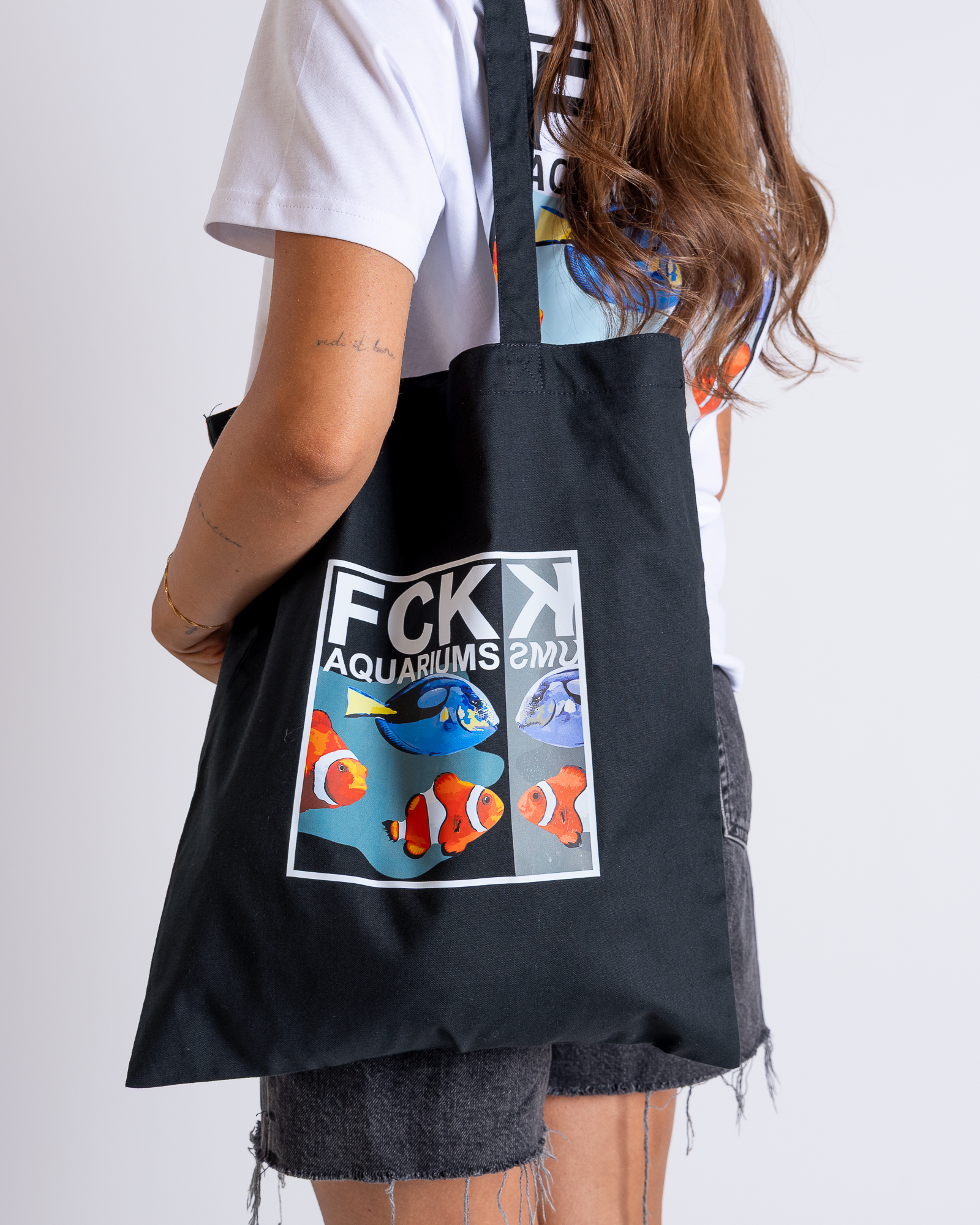 Bio-Jutebeutel "FCK AQUARIUMs" Nemo