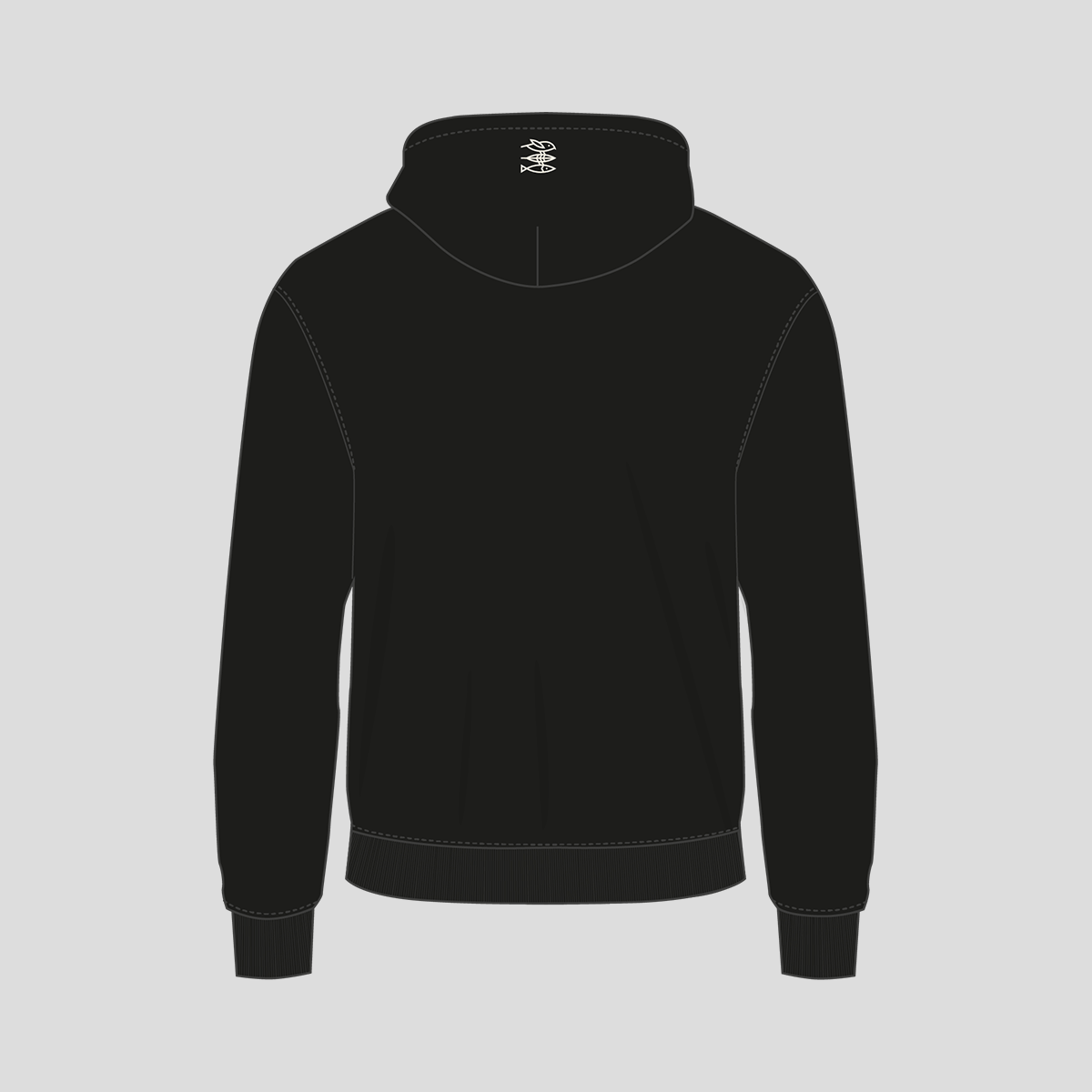 Unisex Hoodie "Mission Erde" black