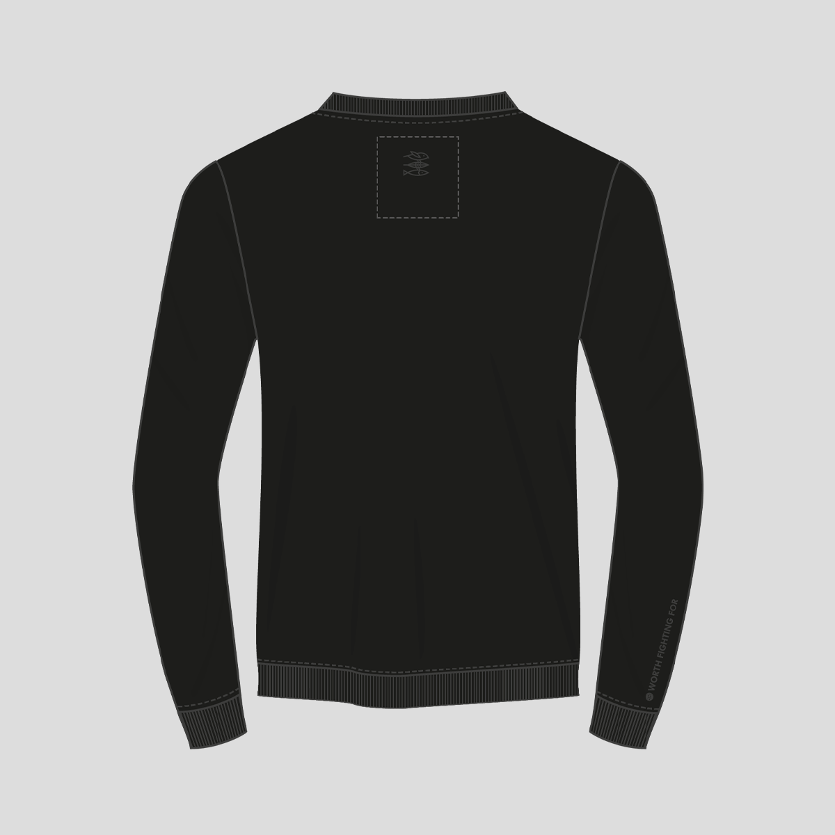 Unisex Sweatshirt "Mission Erde" black
