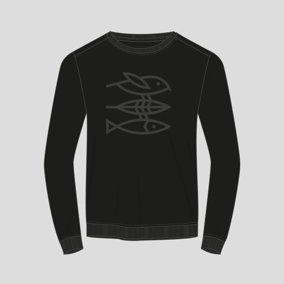 Unisex Sweatshirt "Mission Erde" black