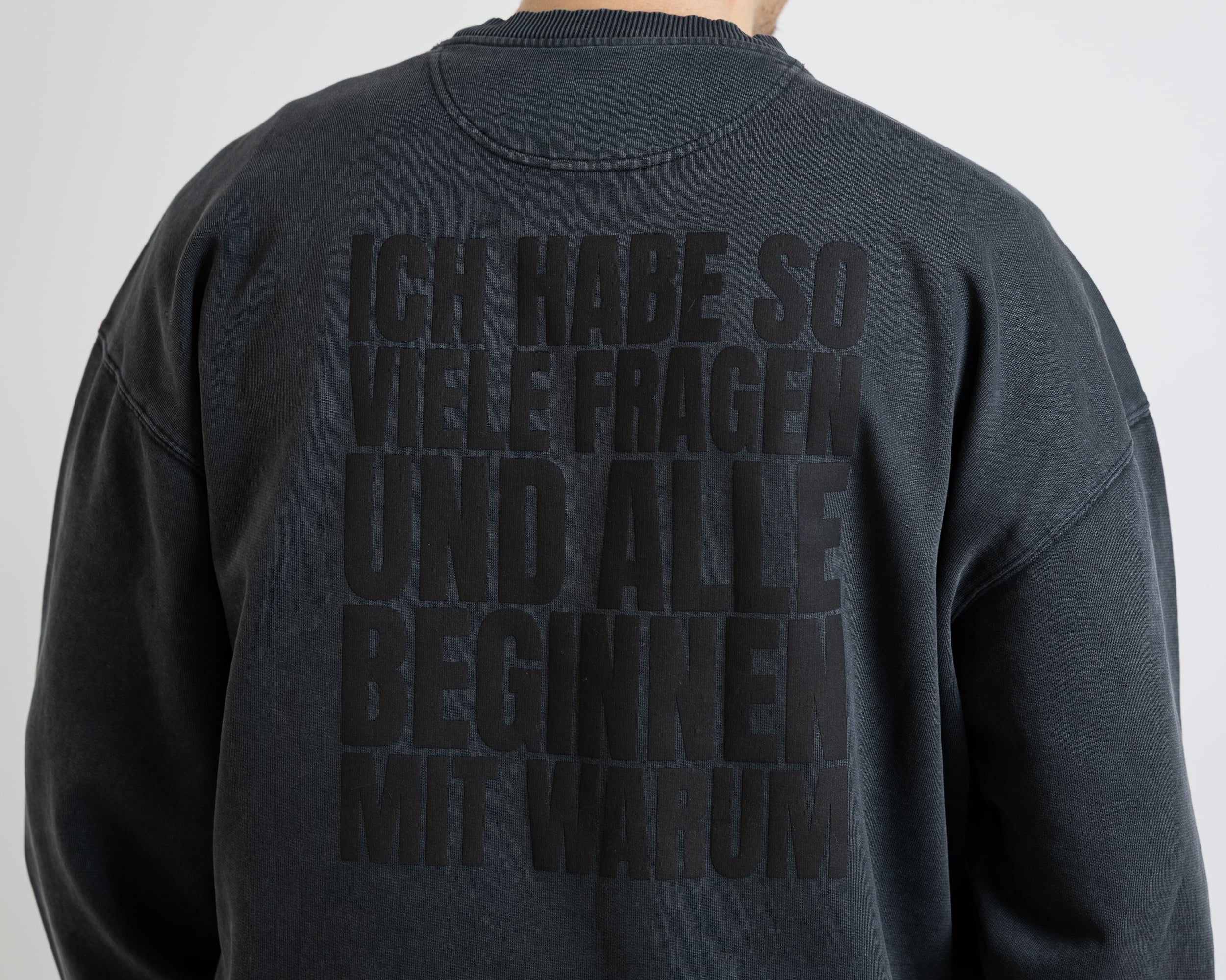Unisex Oversize Sweatshirt "Warum"