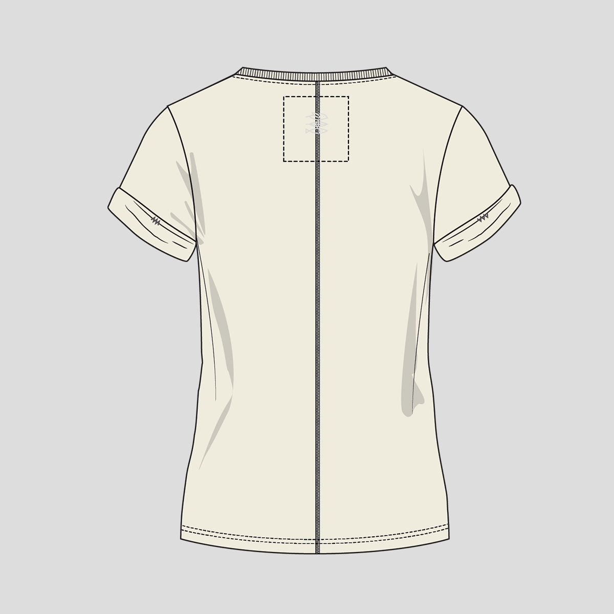 Mission Erde Women Shirt roundneck undyed