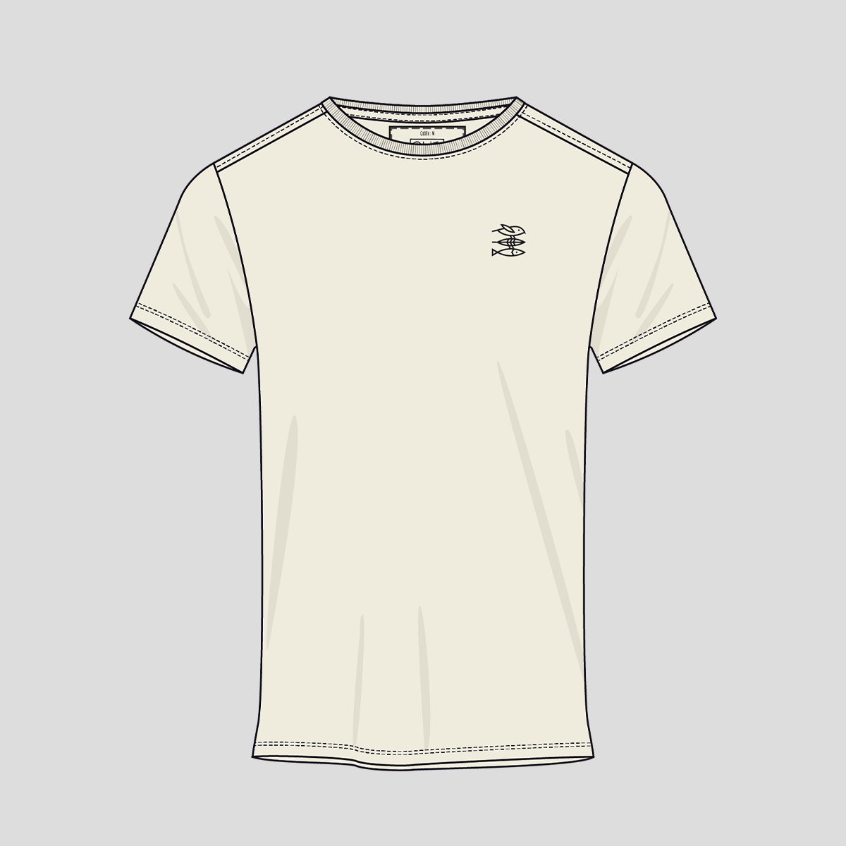 Unisex Mission Erde Shirt roundneck undyed