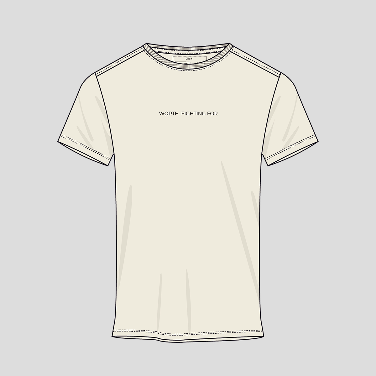 Unisex FREEDOM Shirt roundneck undyed