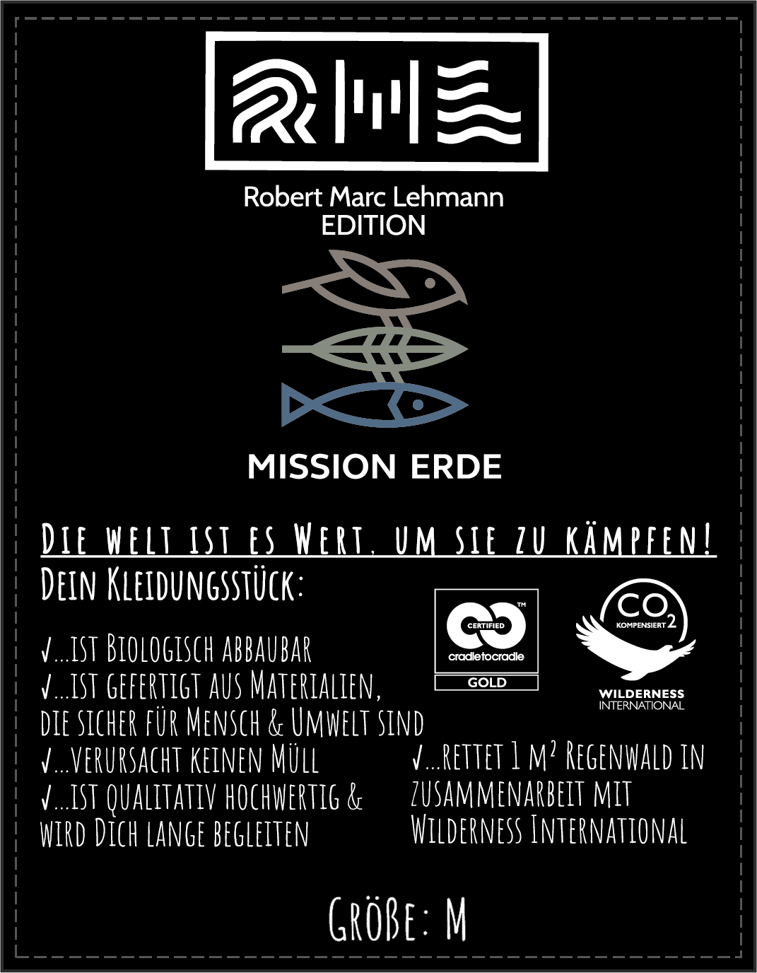 Hoodie Herren "Mission Erde" black