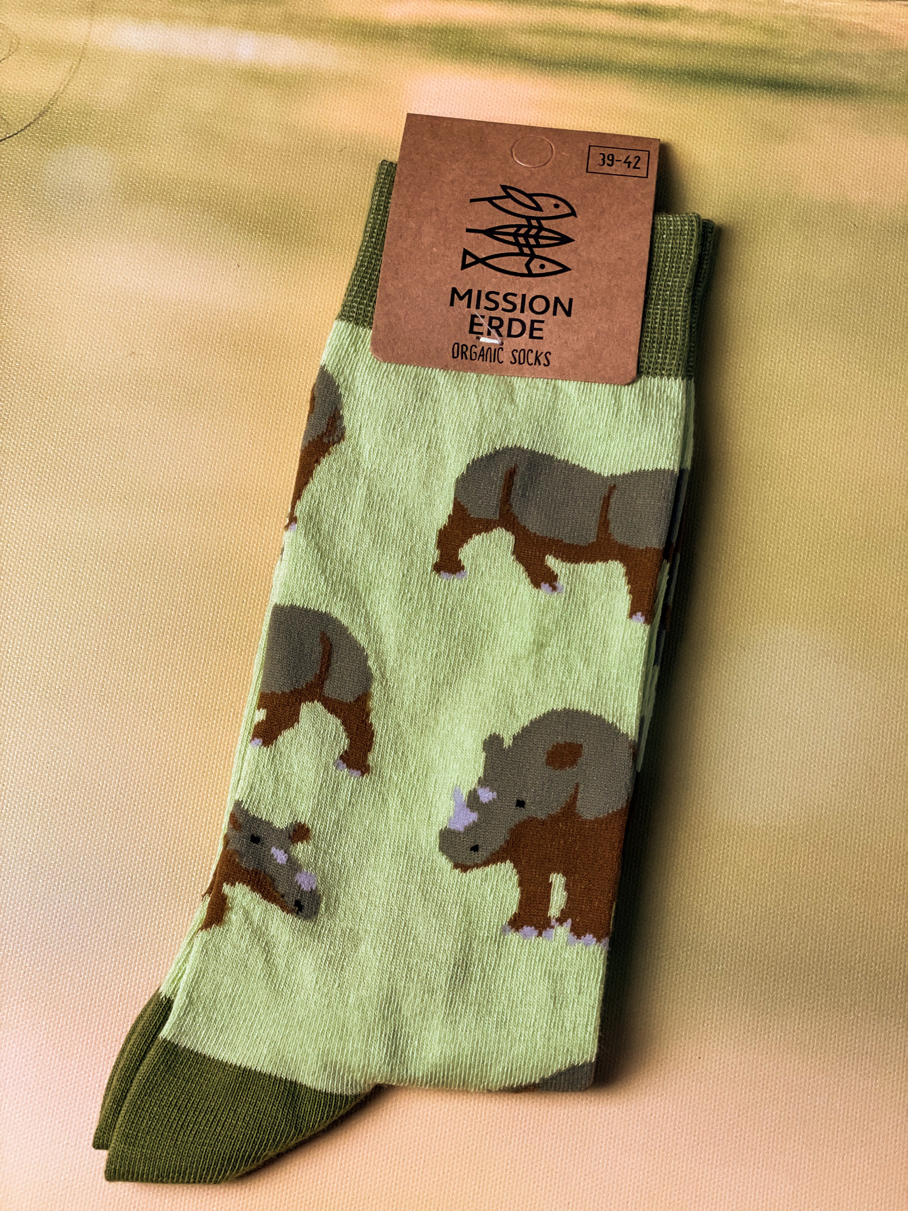 Socken "Sumatra-Nashorn"