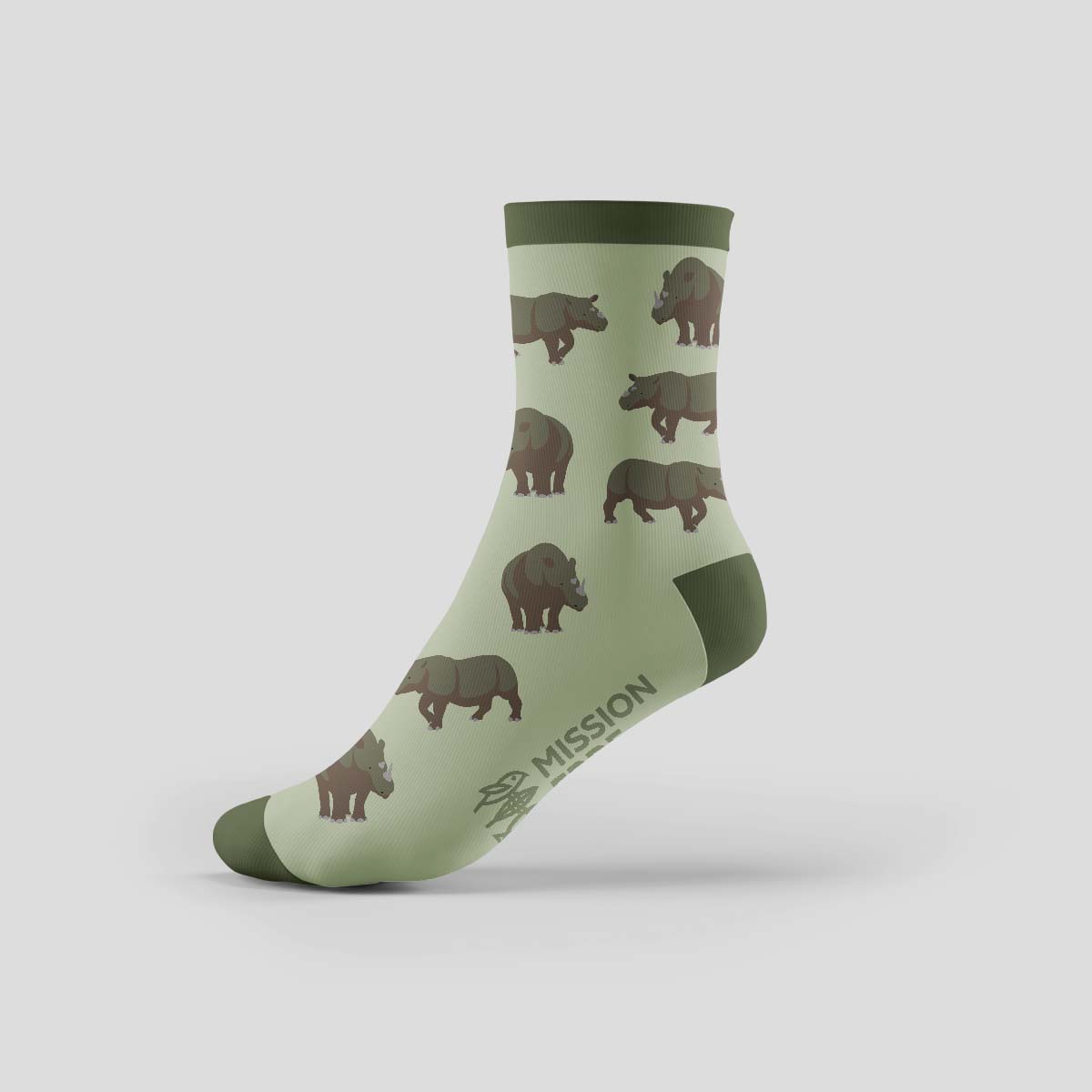 Socken "Sumatra-Nashorn"