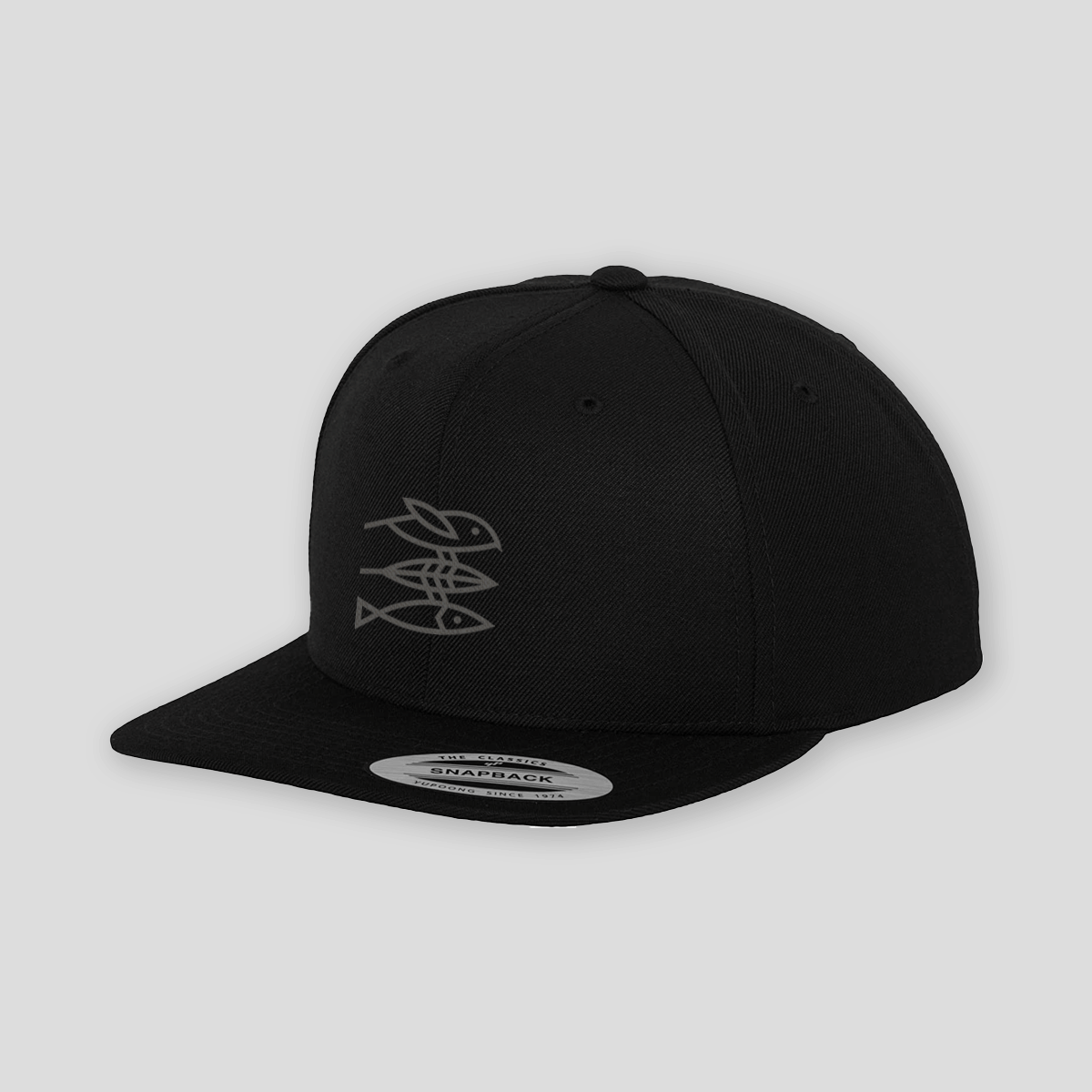 Onesize SnapBack "Mission Erde" Schwarz / Anthrazit