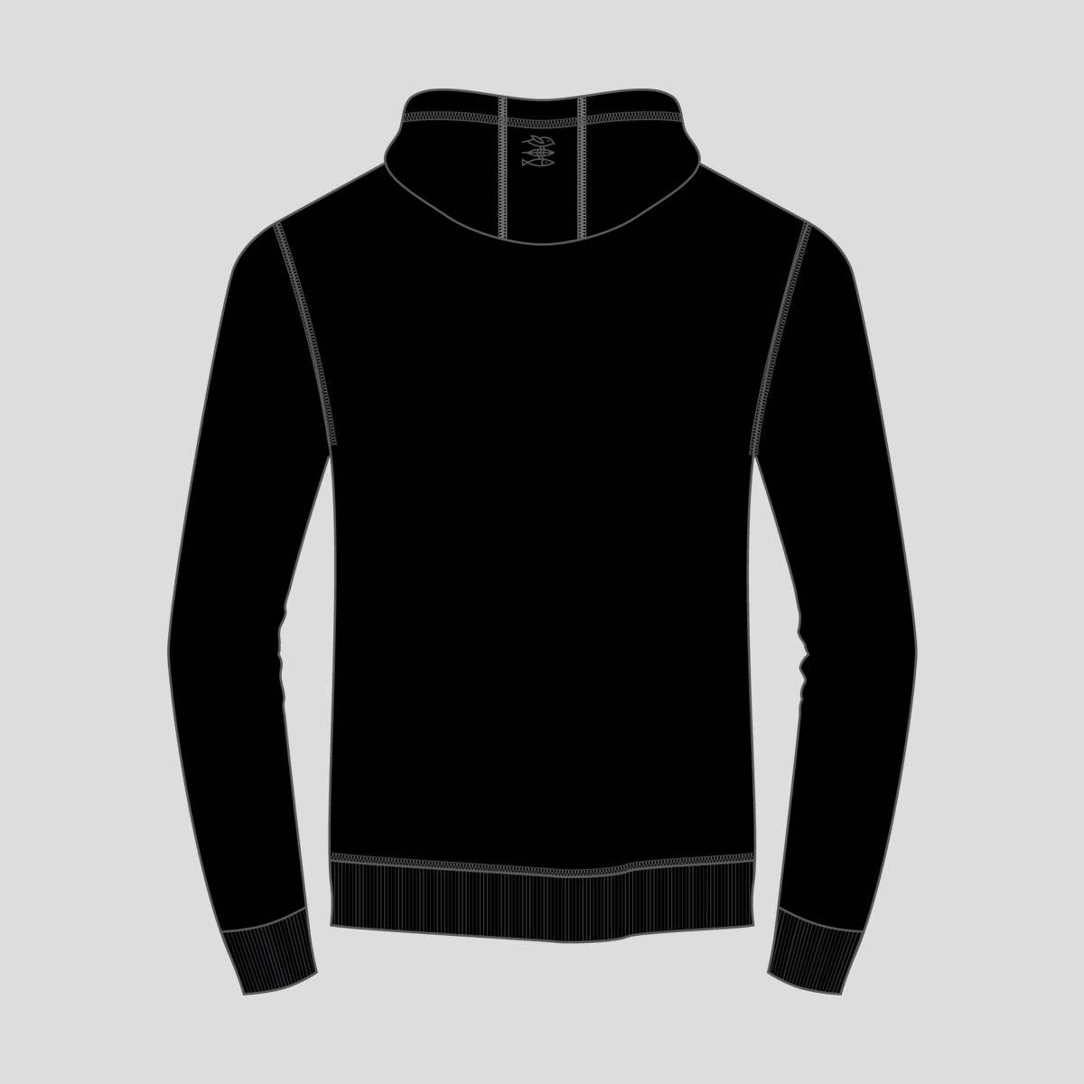 Hoodie Herren "Mission Erde" black