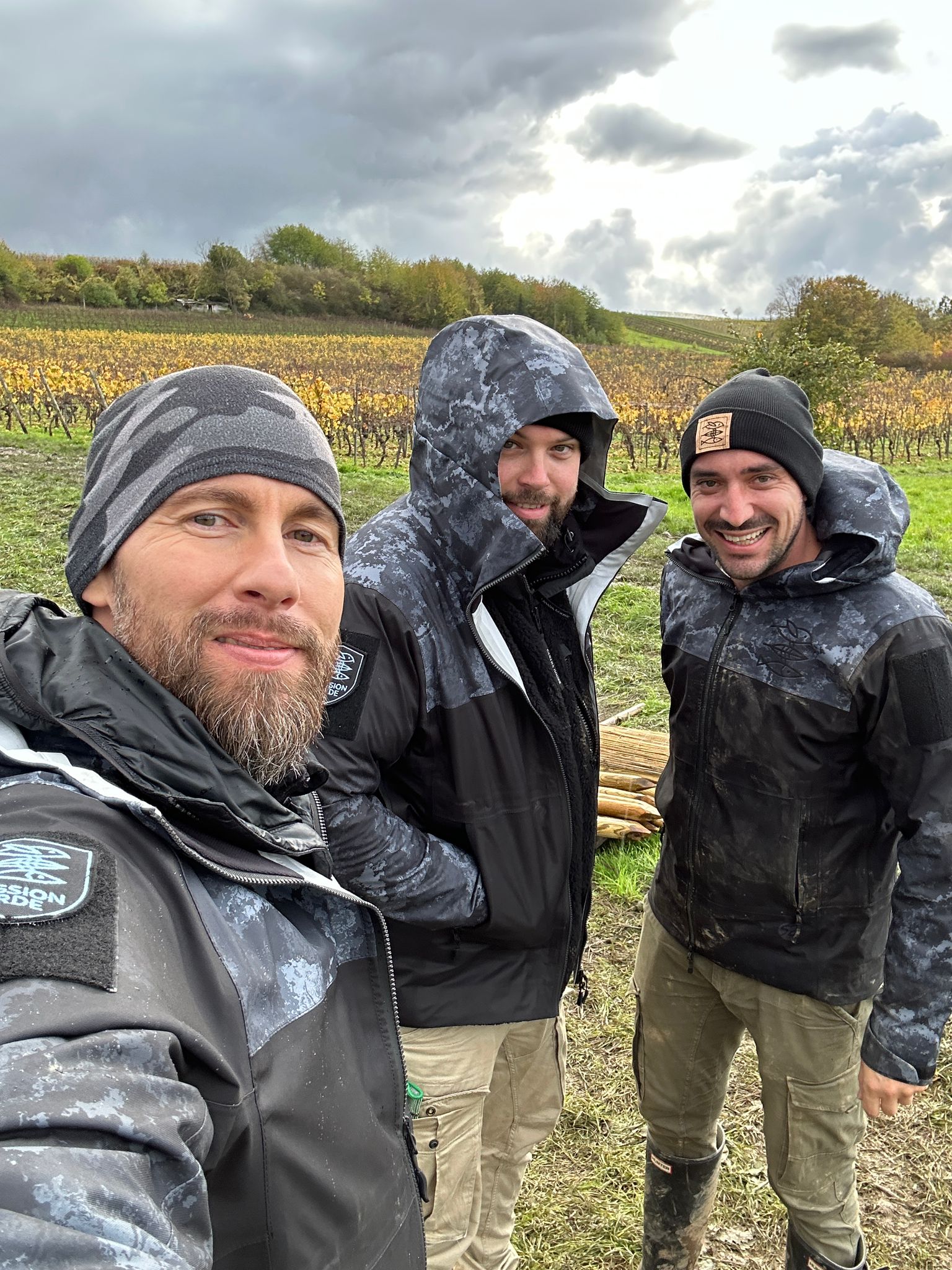 Regenjacke Herren "Mission Erde" Schwarz