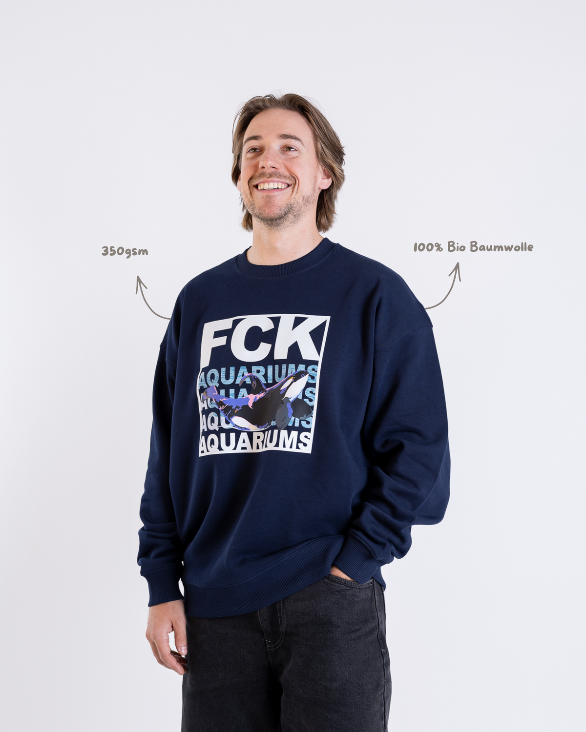 Unisex Oversize Sweatshirt "FCK Aquariums"