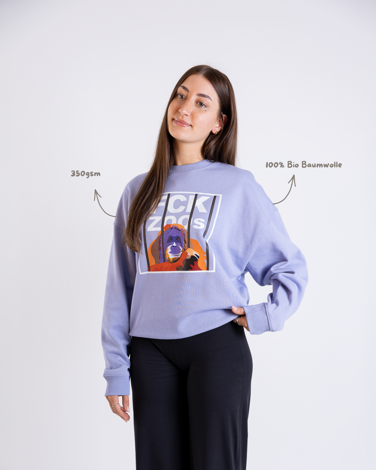 Unisex Oversize Sweatshirt "FCK Zoos"