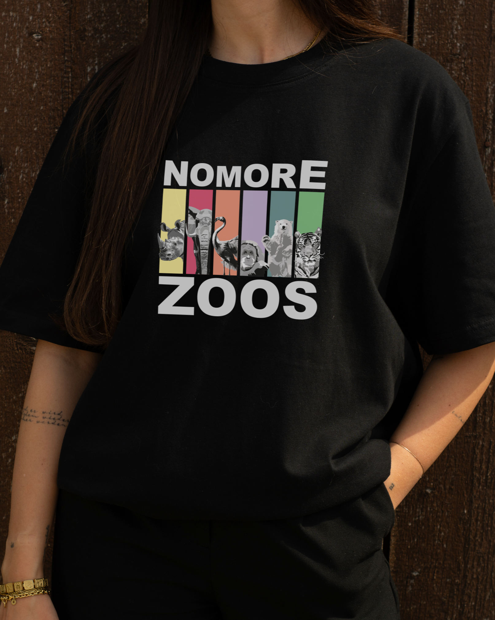 T-Shirt oversized "NO MORE ZOOs" Edition