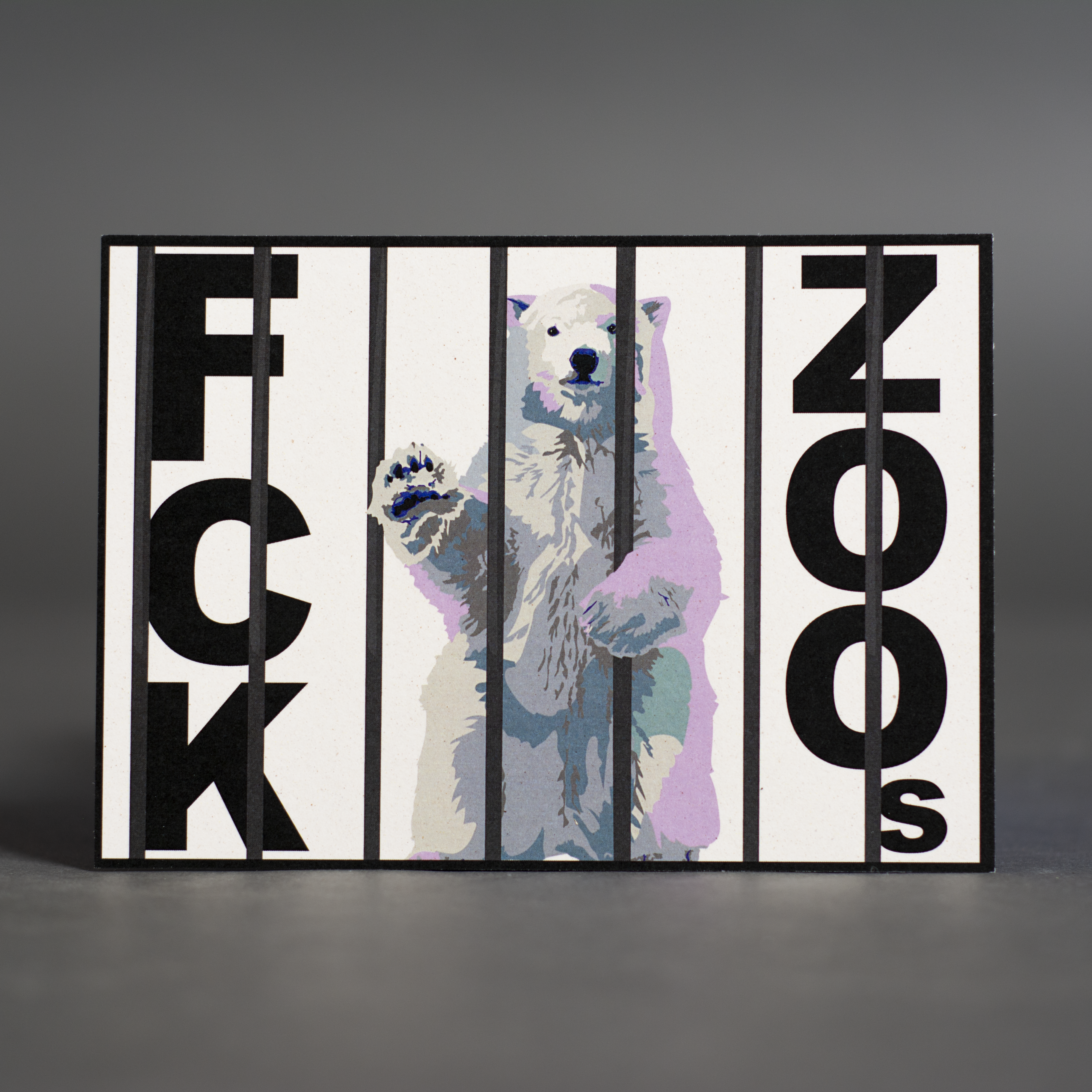 Postkarte "FCK ZOOs" Eisbär