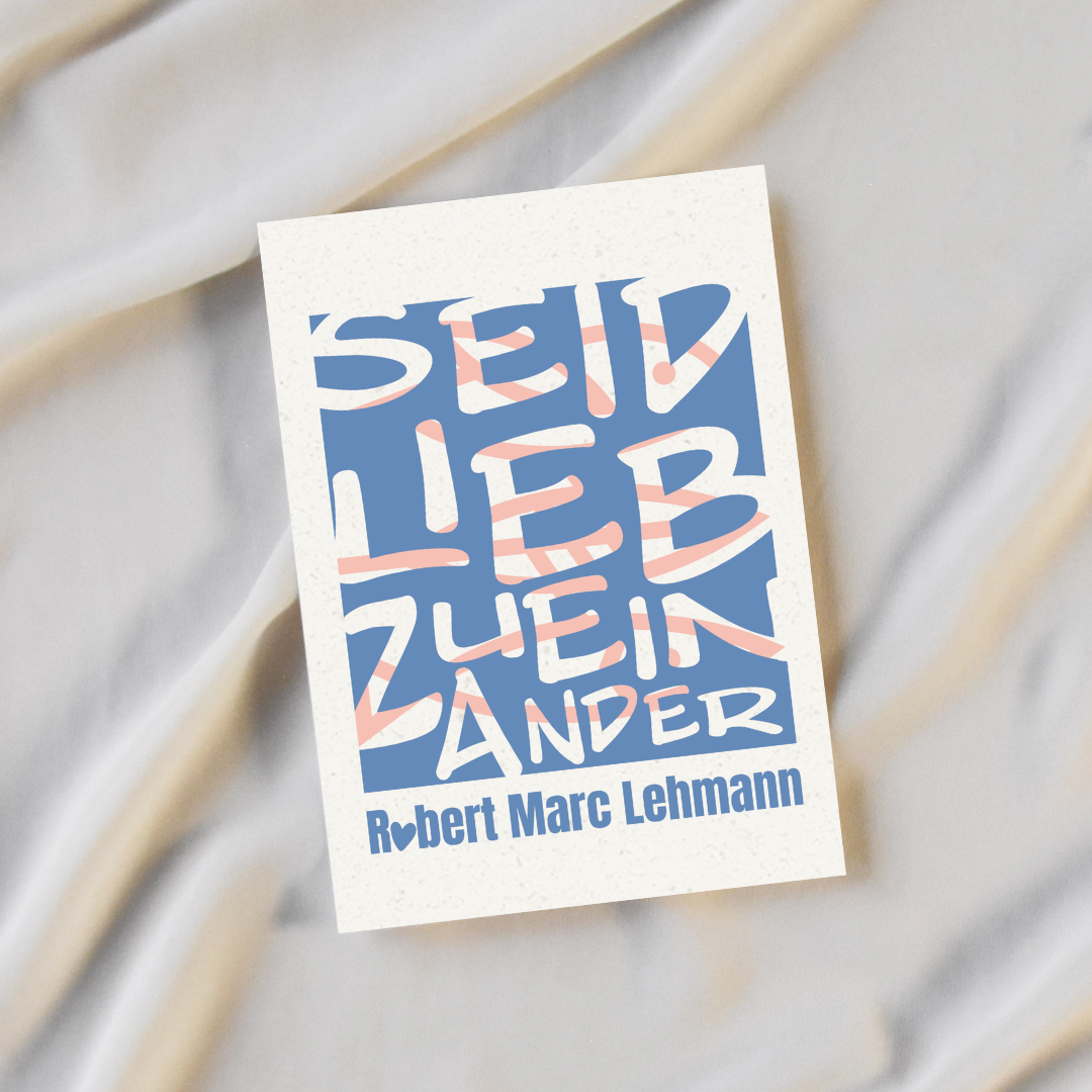 Postkartenset "Seid lieb zueinander"