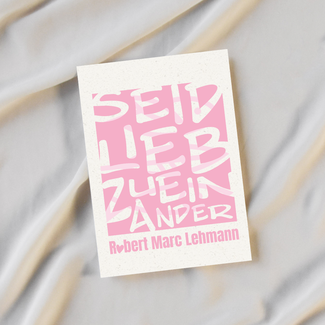 Postkartenset "Seid lieb zueinander"