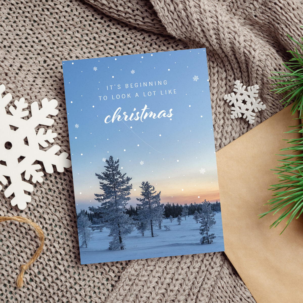 Weihnachtskarten 4er Set "Arktis"