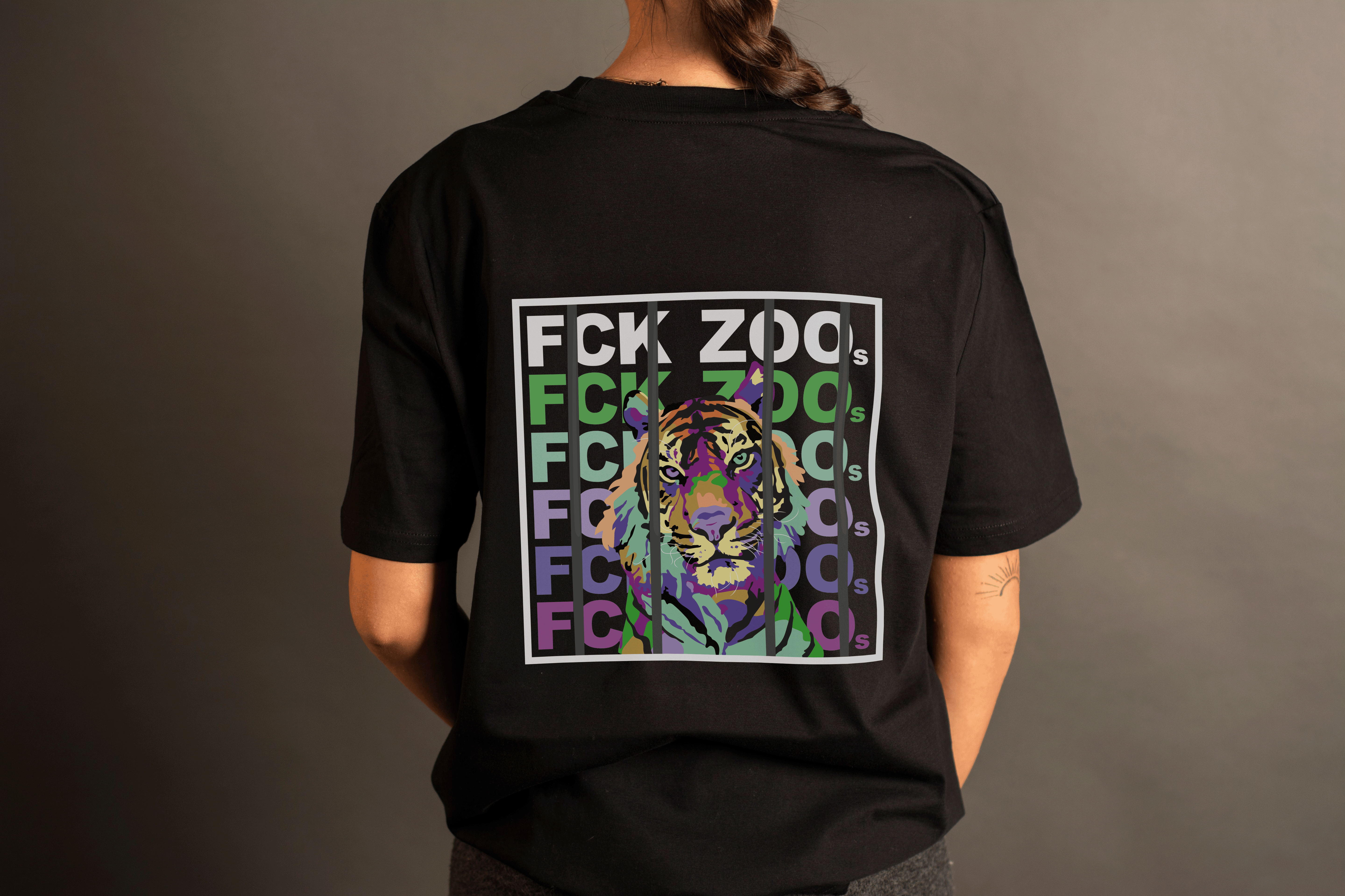 T-Shirt "FCK ZOOs" Tiger