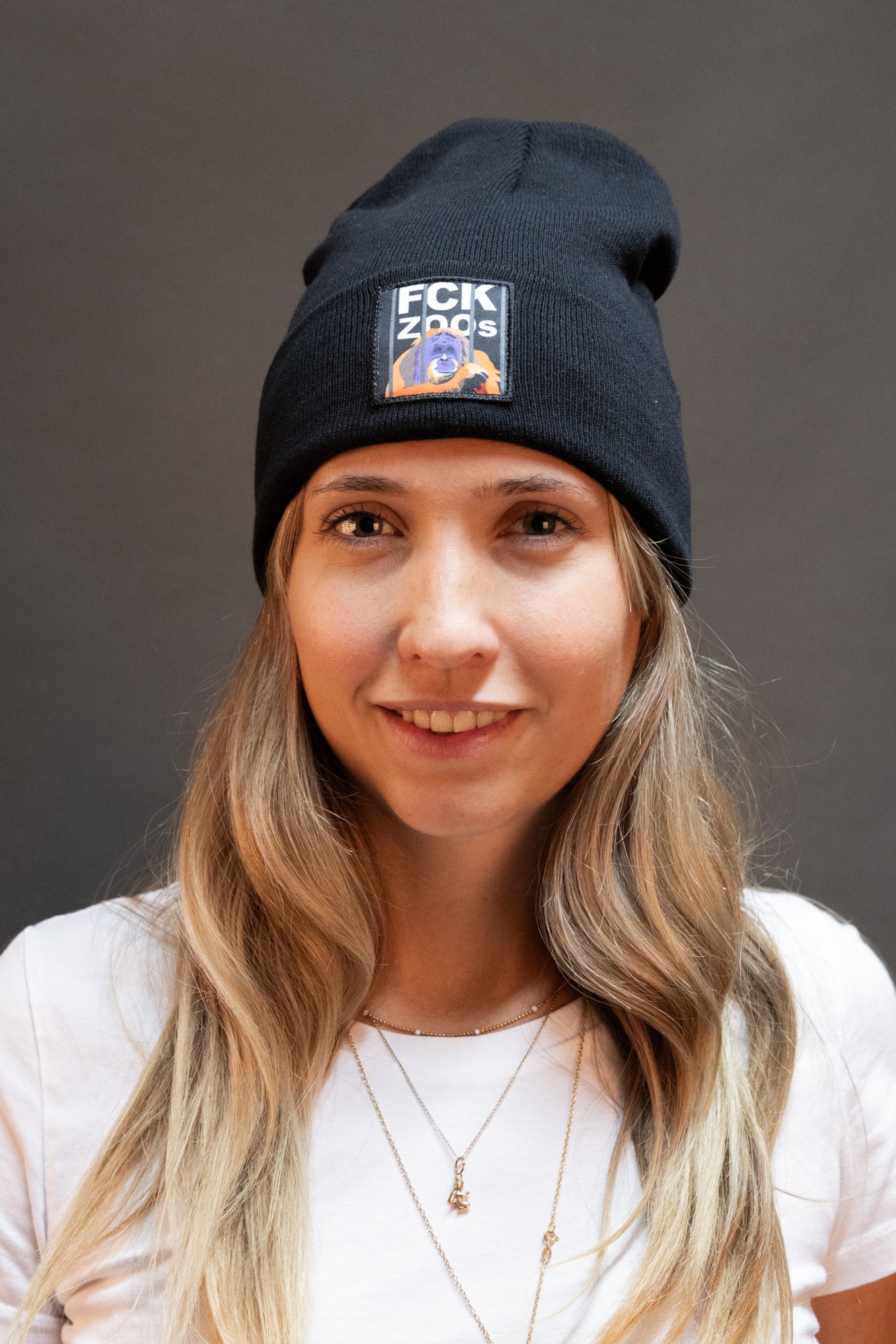 Beanie "FCK ZOOs" Orang-Utan