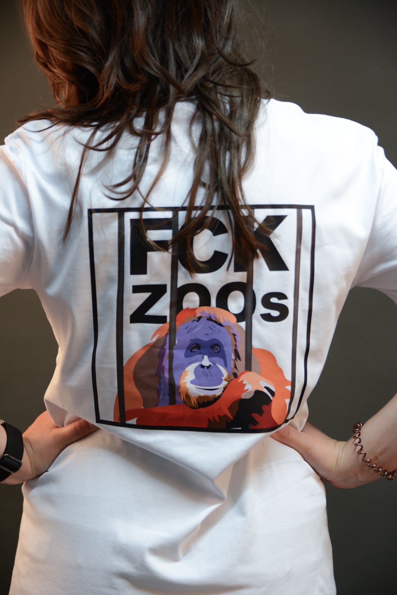 T-Shirt "FCK ZOOs" Orang-Utan