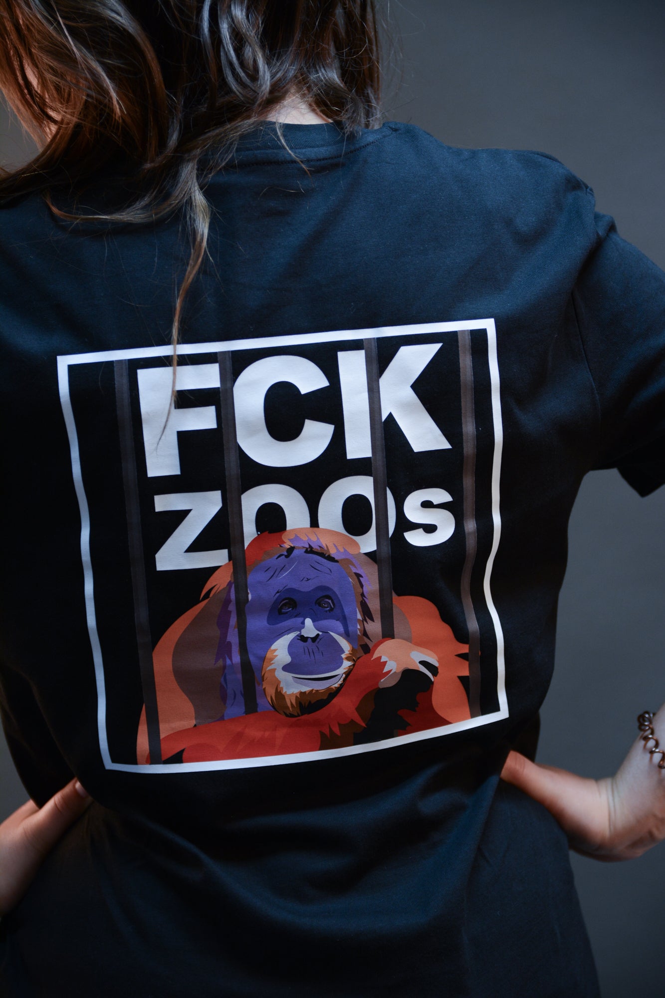 T-Shirt "FCK ZOOs" Orang-Utan