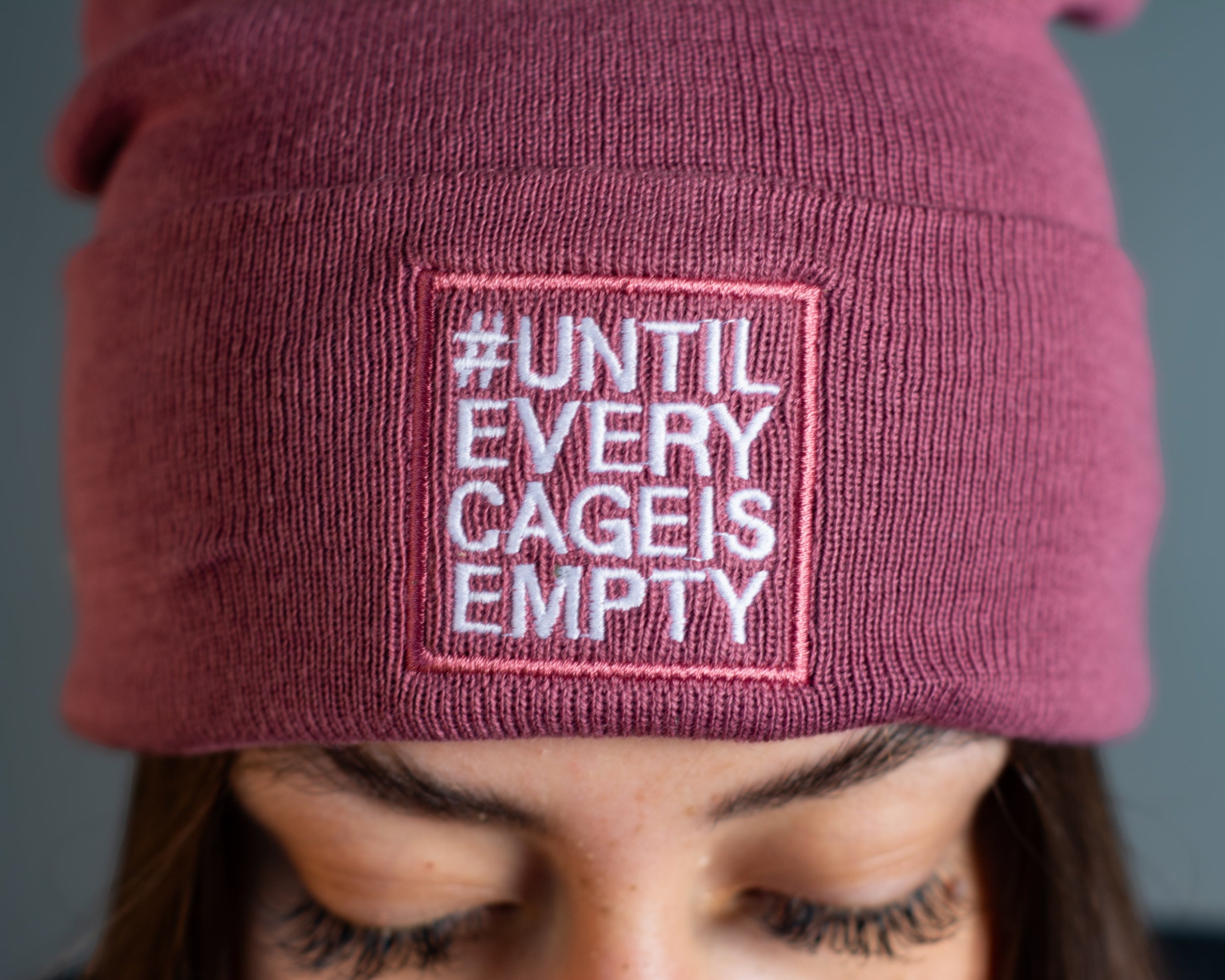 Beanie "#UNTILEVERYCAGEISEMPTY" classic