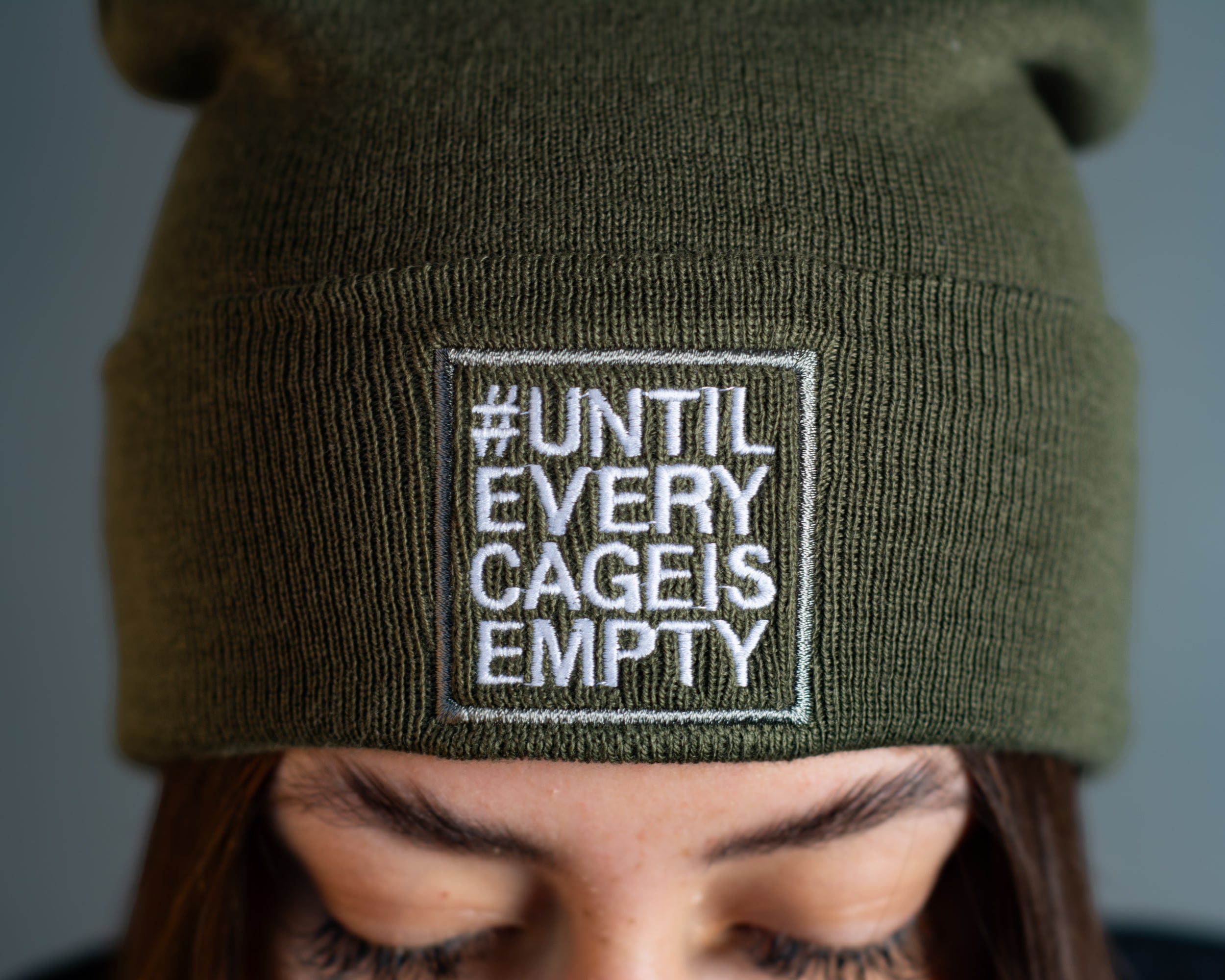 Beanie "#UNTILEVERYCAGEISEMPTY" classic