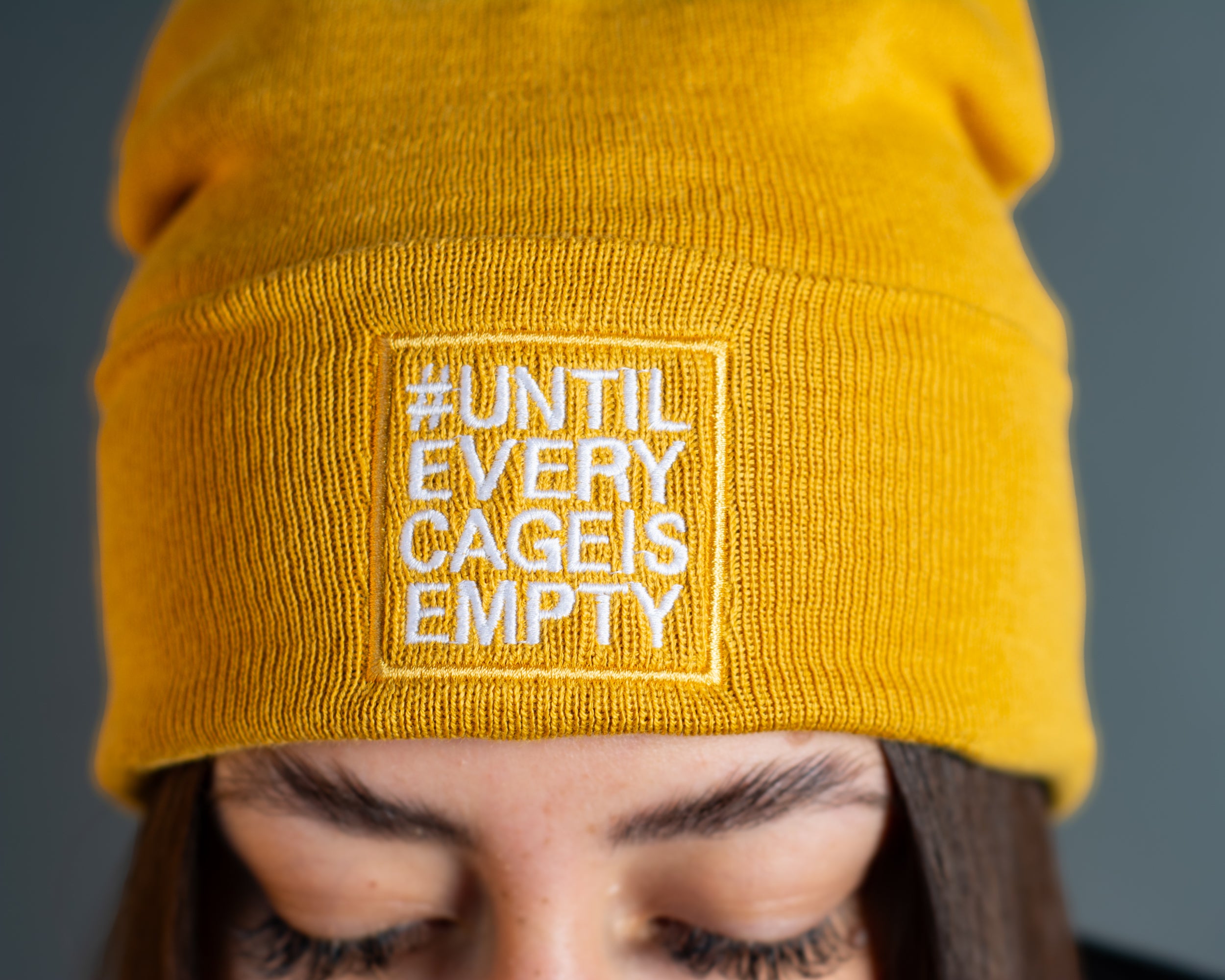 Beanie "#UNTILEVERYCAGEISEMPTY" classic