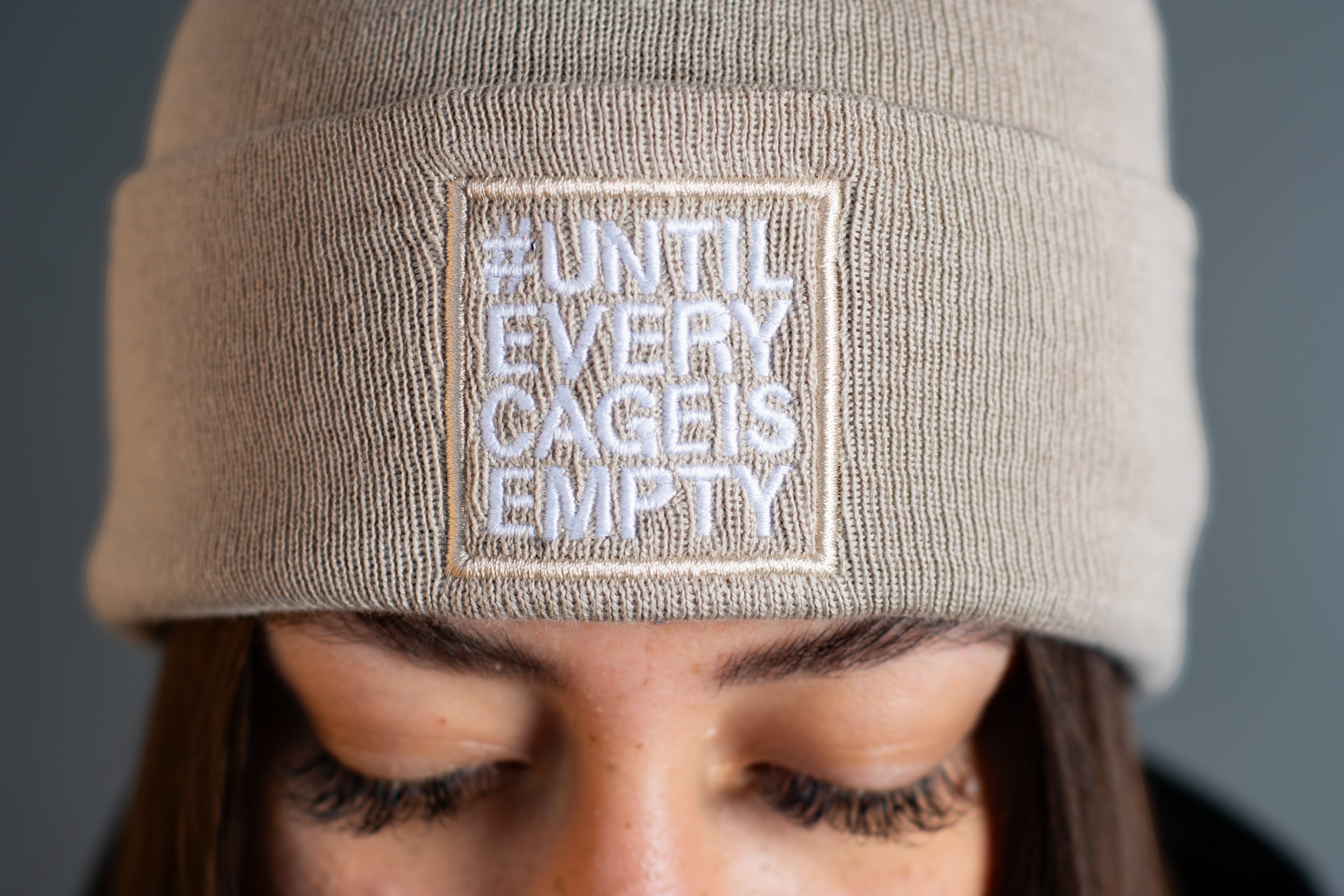 Beanie "#UNTILEVERYCAGEISEMPTY" classic