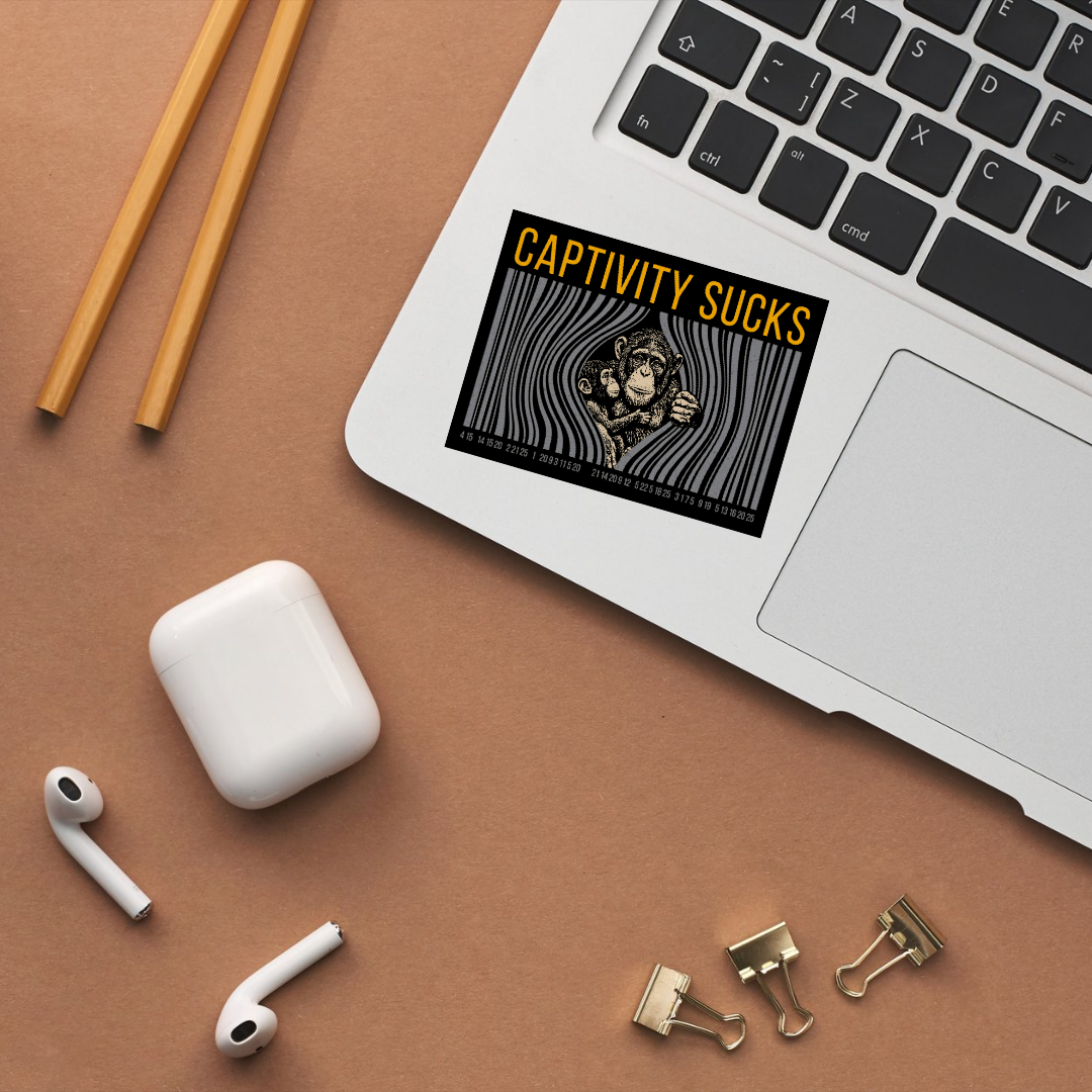 Sticker "Captivity Sucks"