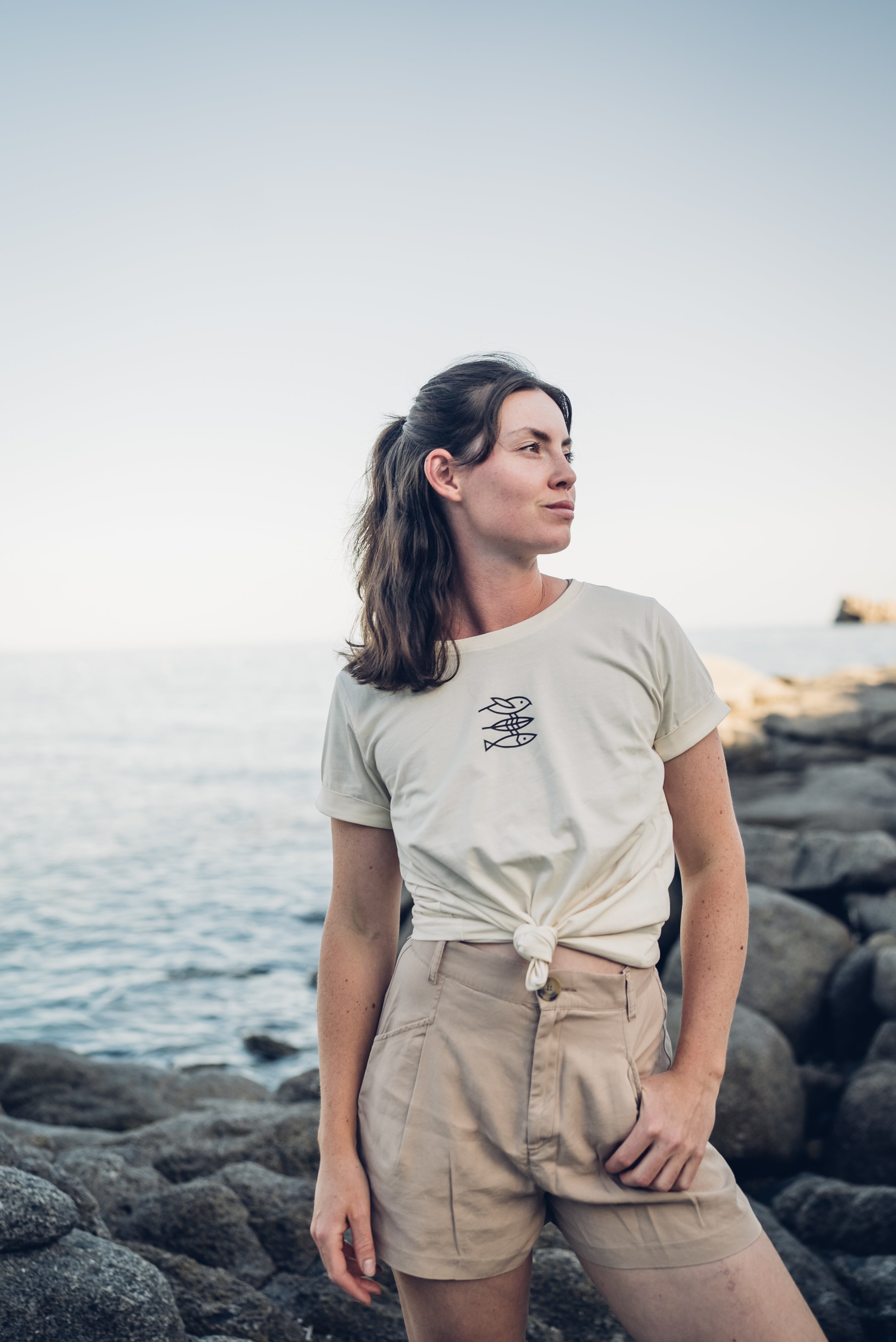 Mission Erde Women Shirt roundneck undyed